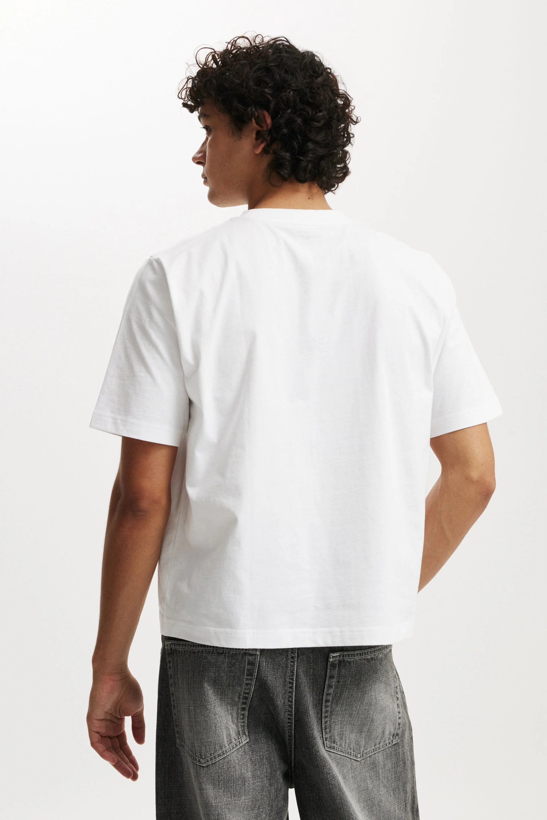 COTTON ON Áo Thun Ngắn Tay Nam-Cropped Fit T-Shirt