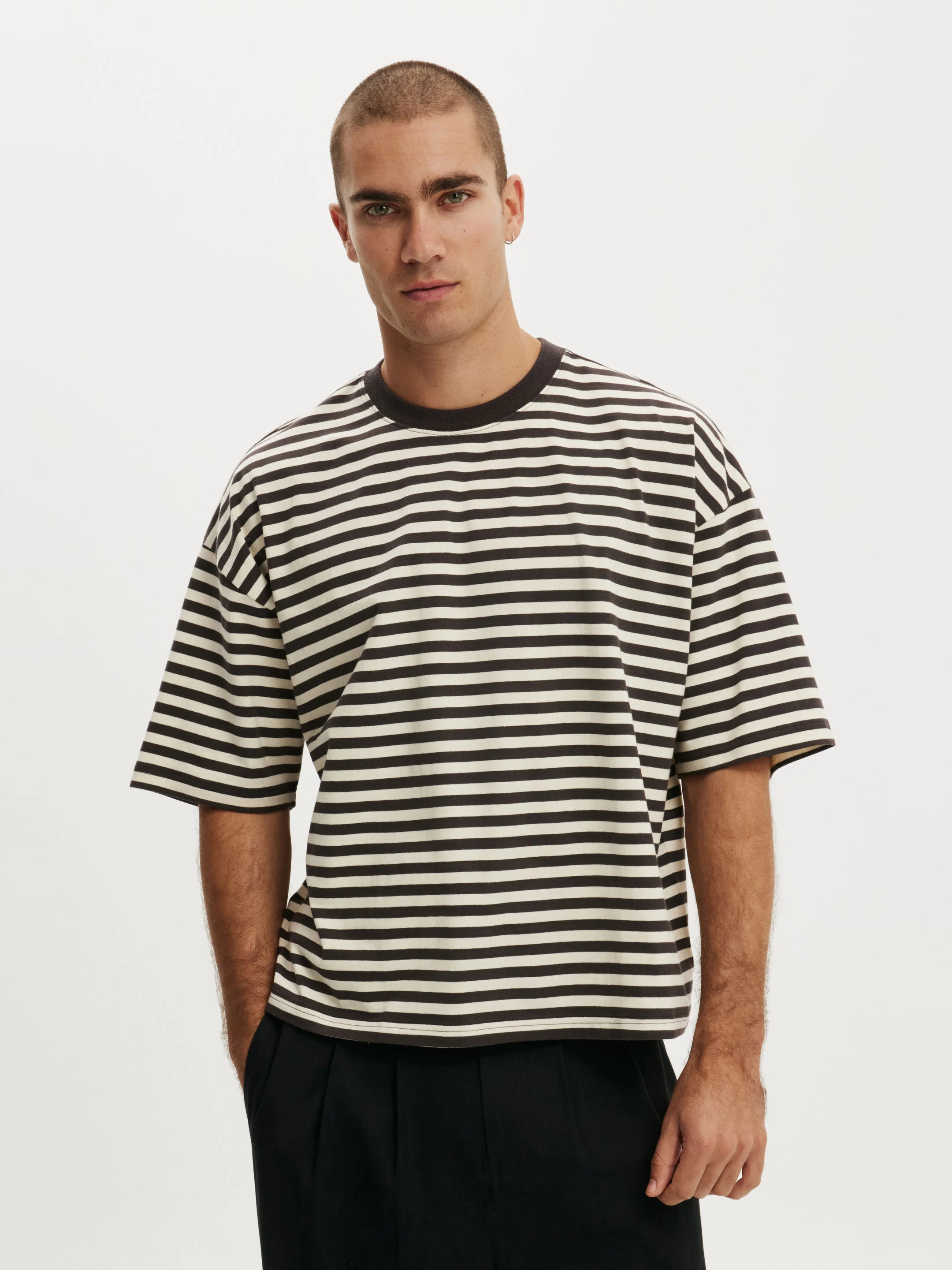 COTTON ON Áo Thun Ngắn Tay Nam - Cropped Fit T-Shirt