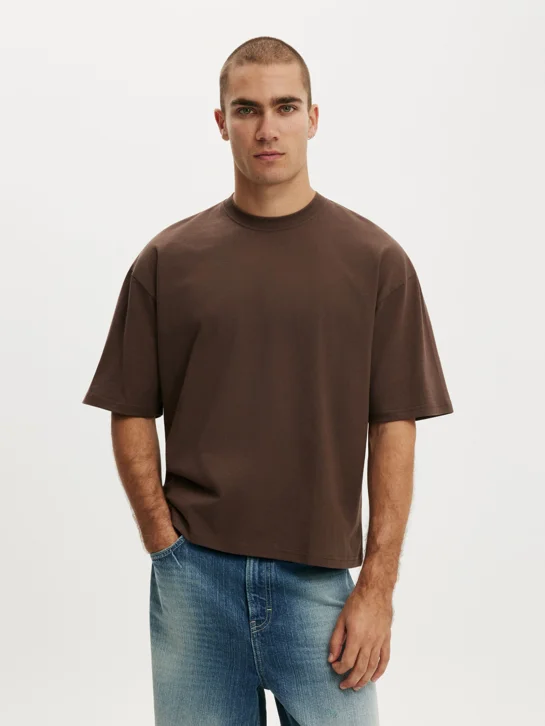 COTTON ON Áo Thun Ngắn Tay Nam - Cropped Fit T-Shirt