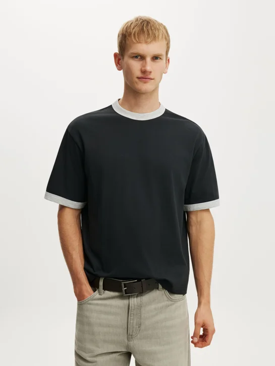 COTTON ON Áo Thun Ngắn Tay Nam - Cropped Fit T-Shirt