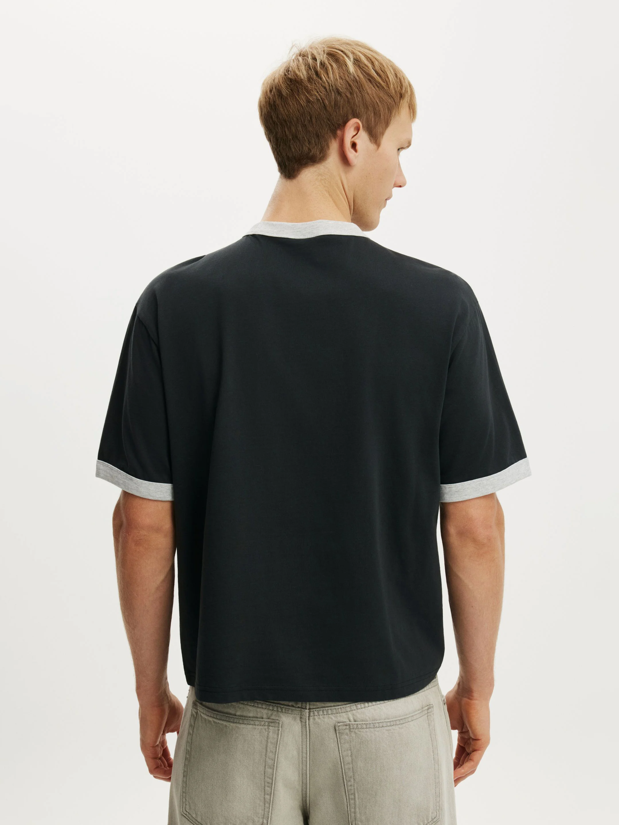 COTTON ON Áo Thun Ngắn Tay Nam - Cropped Fit T-Shirt