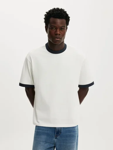 COTTON ON Áo Thun Ngắn Tay Nam-Cropped Fit T-Shirt
