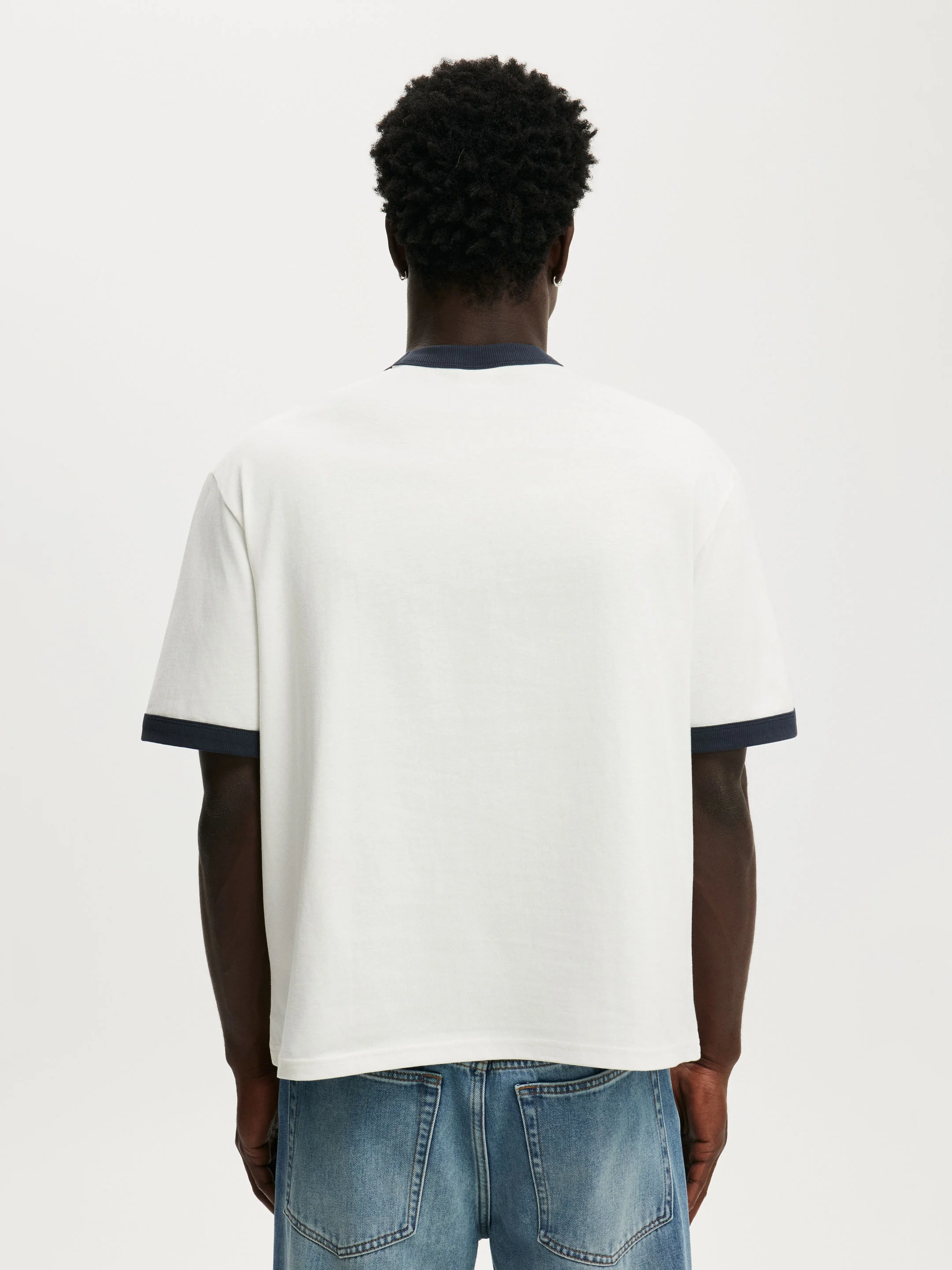 COTTON ON Áo Thun Ngắn Tay Nam-Cropped Fit T-Shirt