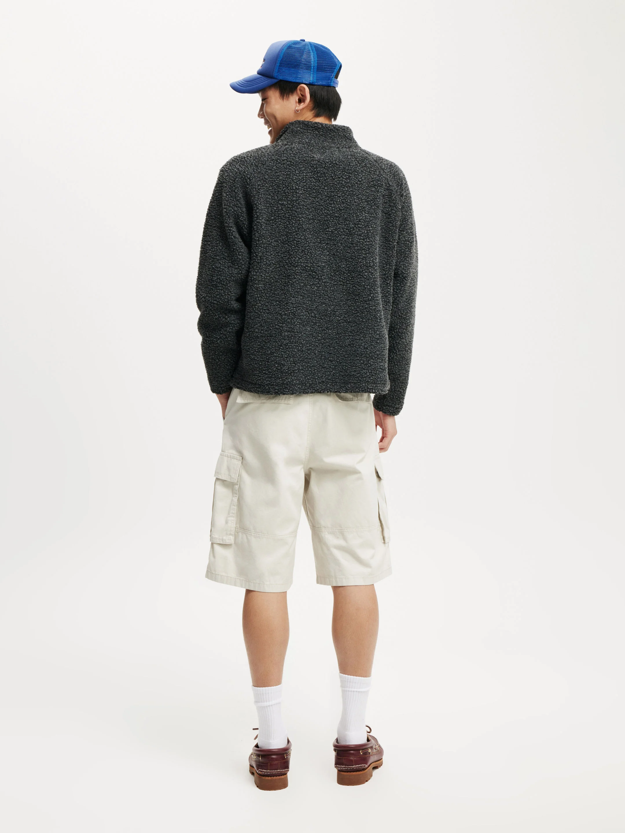 COTTON ON Quần Khaki Ngắn Nam-Baggy Cargo Short