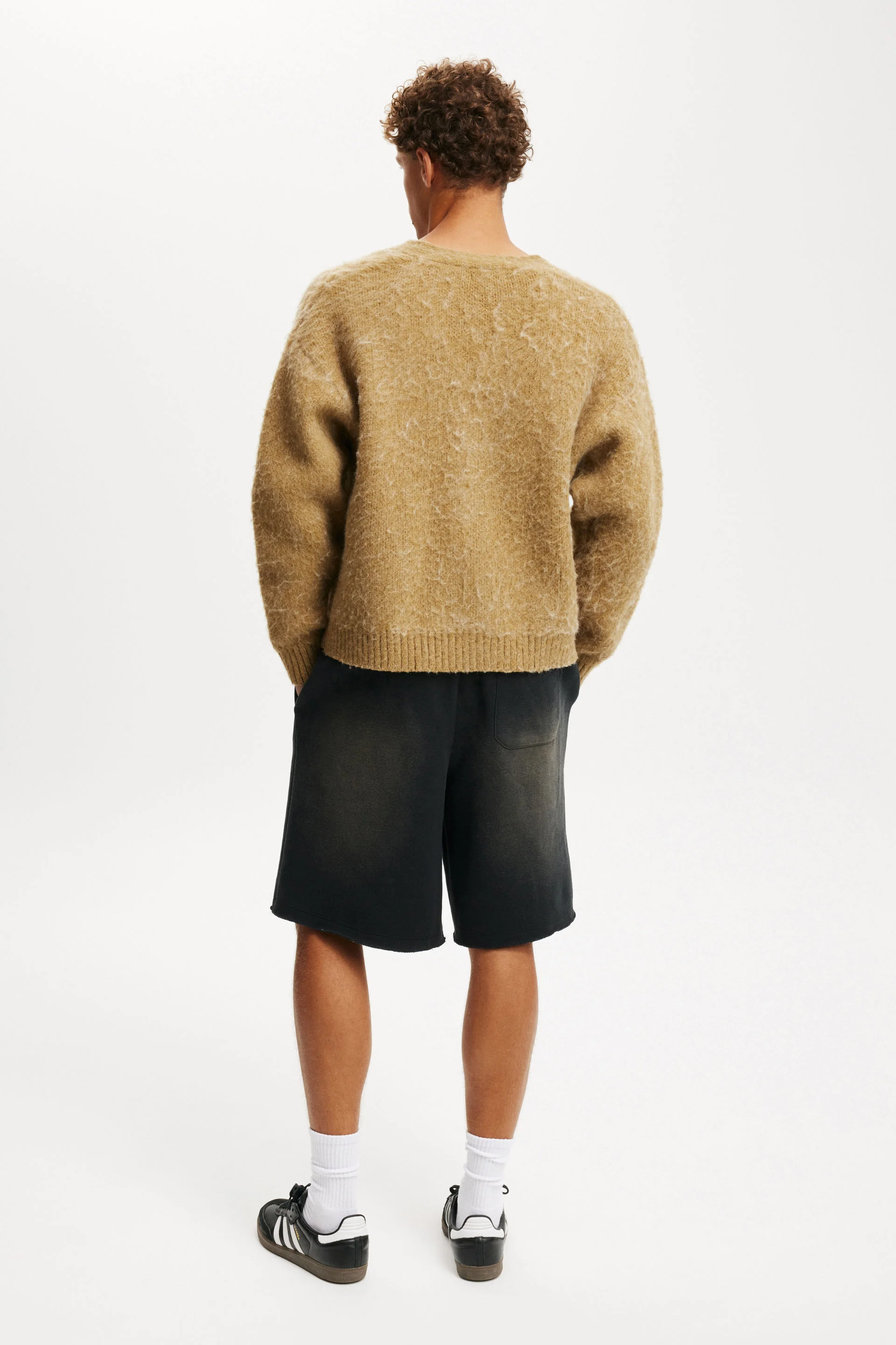 COTTON ON Quần Jeans Ống Rộng Nam-Super Baggy Fleece Short