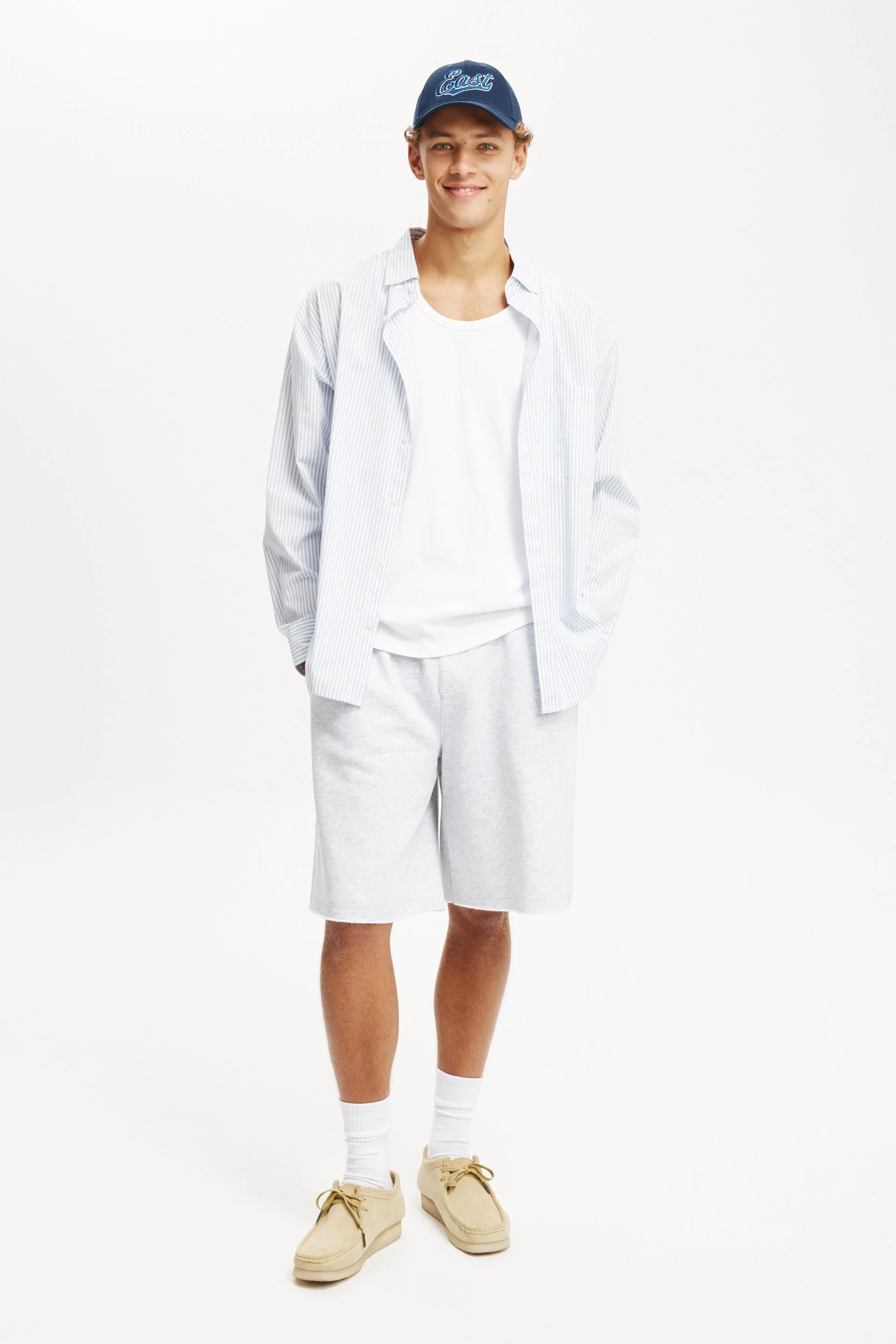 COTTON ON Quần Jeans Ống Rộng Nam-Super Baggy Fleece Short
