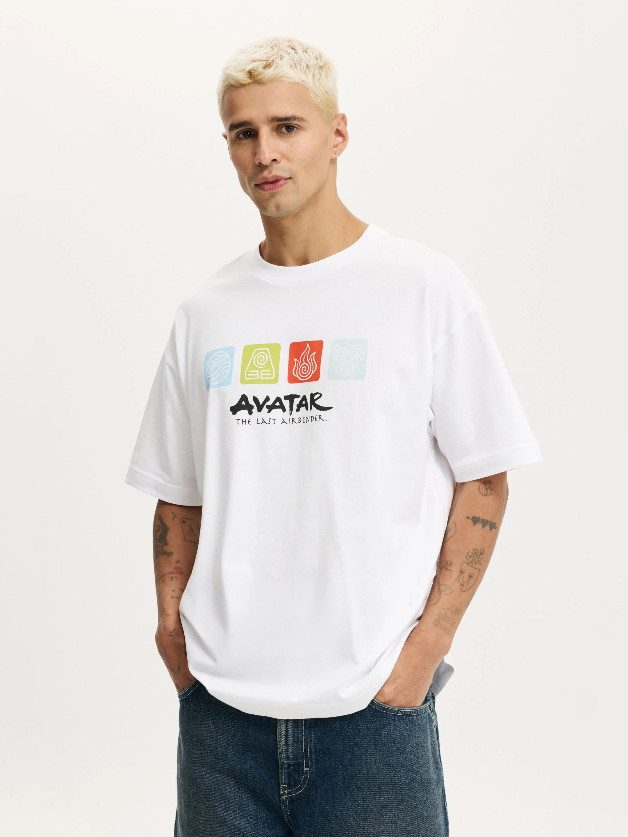 COTTON ON Áo Thun Có Họa Tiết Nam-Box Fit License T-Shirt