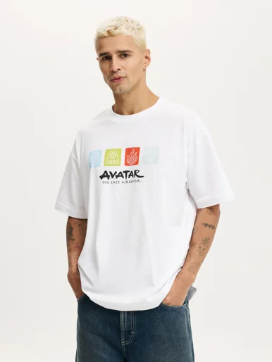COTTON ON Áo Thun Có Họa Tiết Nam-Box Fit License T-Shirt