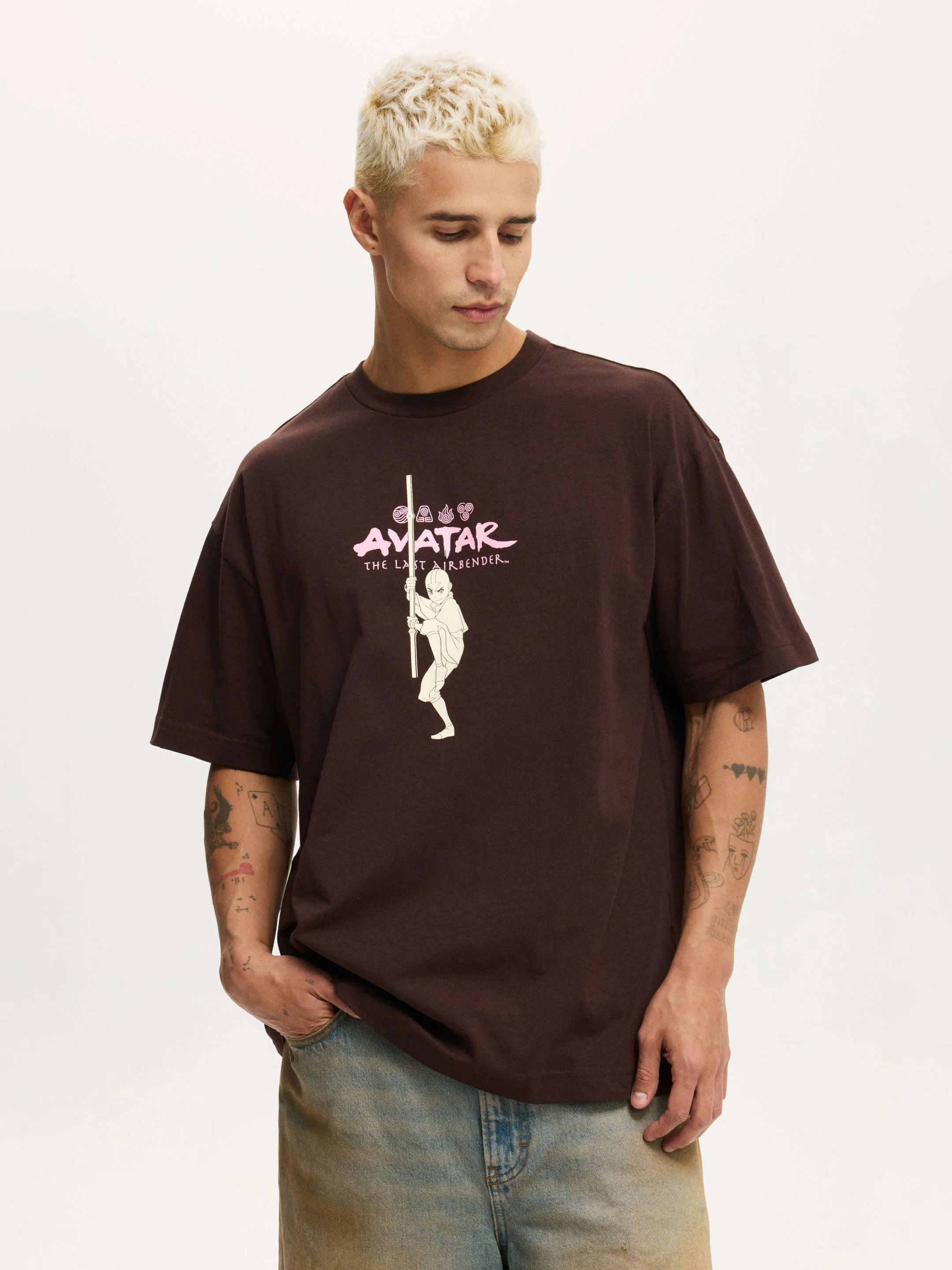 COTTON ON Áo Thun Có Họa Tiết Nam-Box Fit License T-Shirt