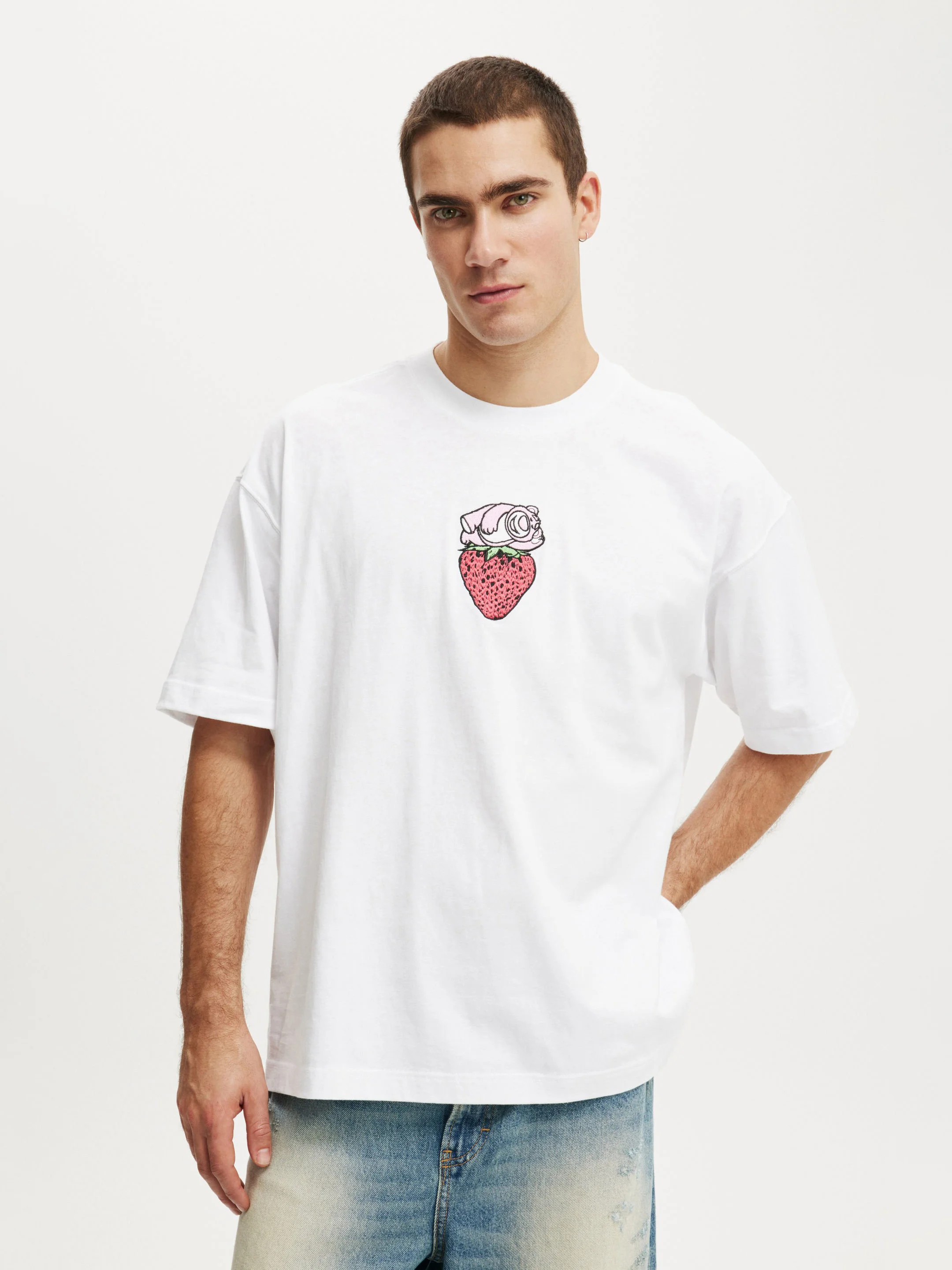COTTON ON Áo Thun Có Họa Tiết Nam-Box Fit License T-Shirt