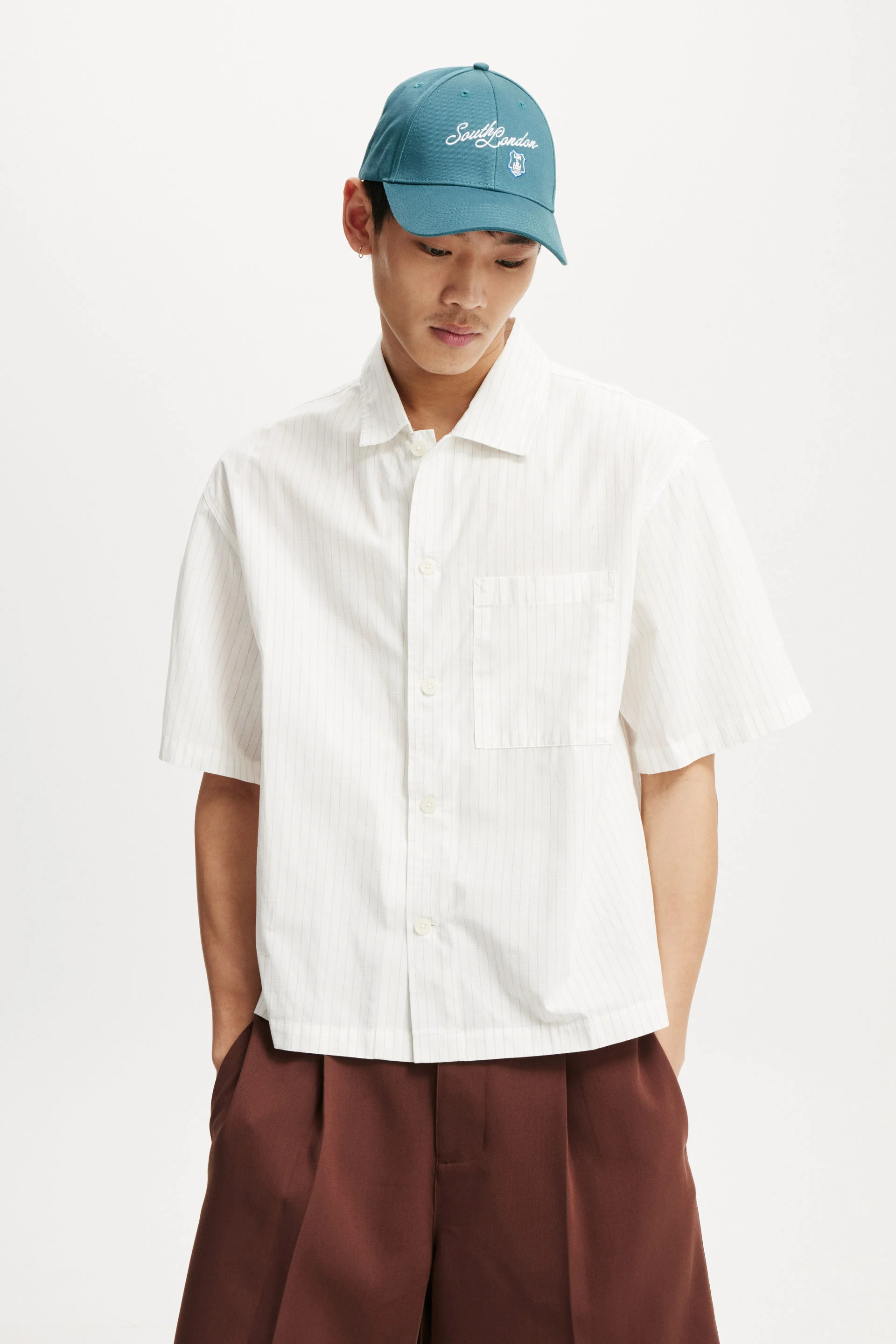 COTTON ON Áo Sơ Mi Ngắn Tay Nam-Ventura Short Sleeve Shirt