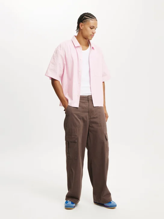 COTTON ON Áo Sơ Mi Ngắn Tay Nam-Ventura Short Sleeve Shirt