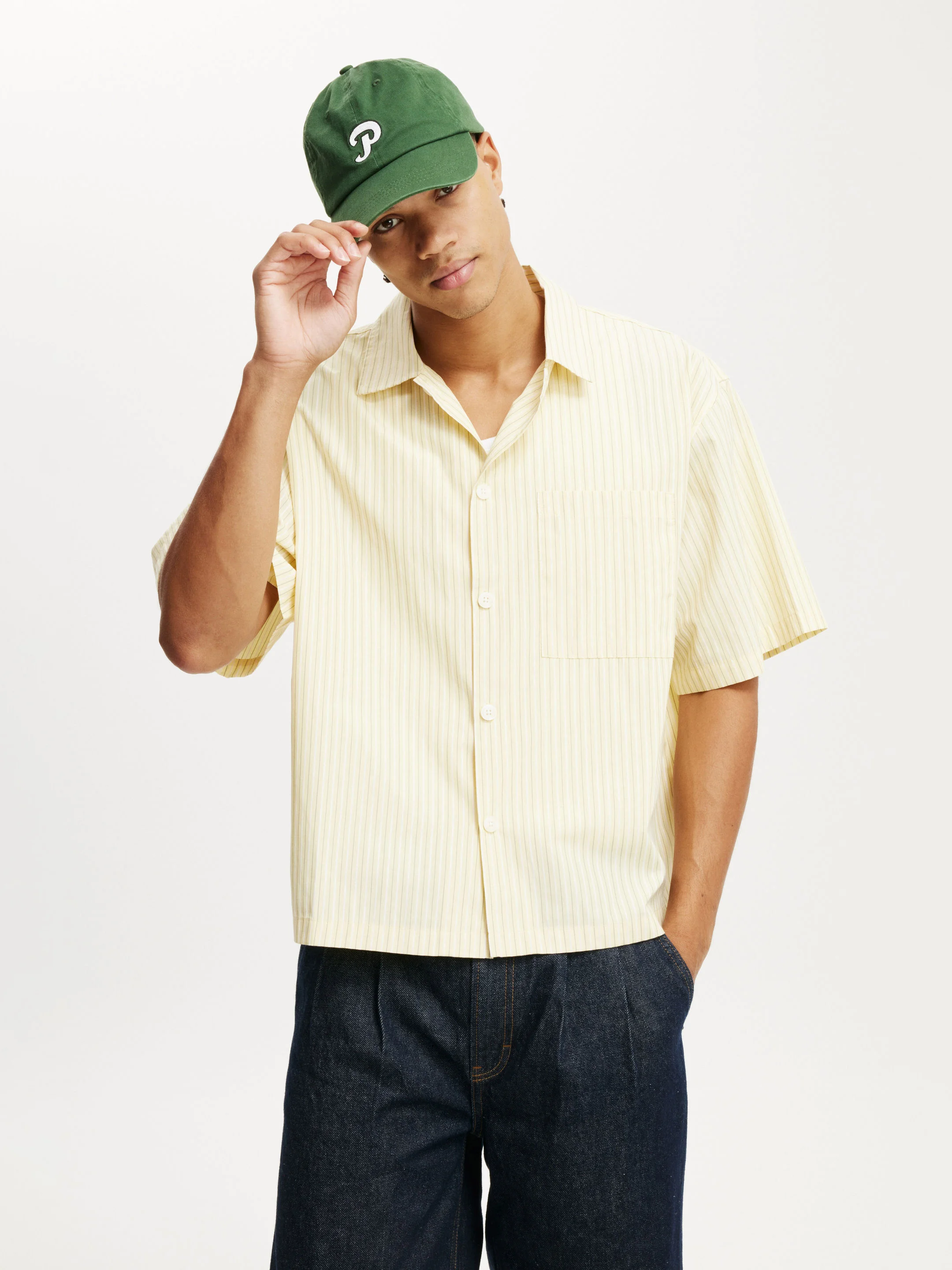 COTTON ON Áo Sơ Mi Ngắn Tay Nam-Ventura Short Sleeve Shirt