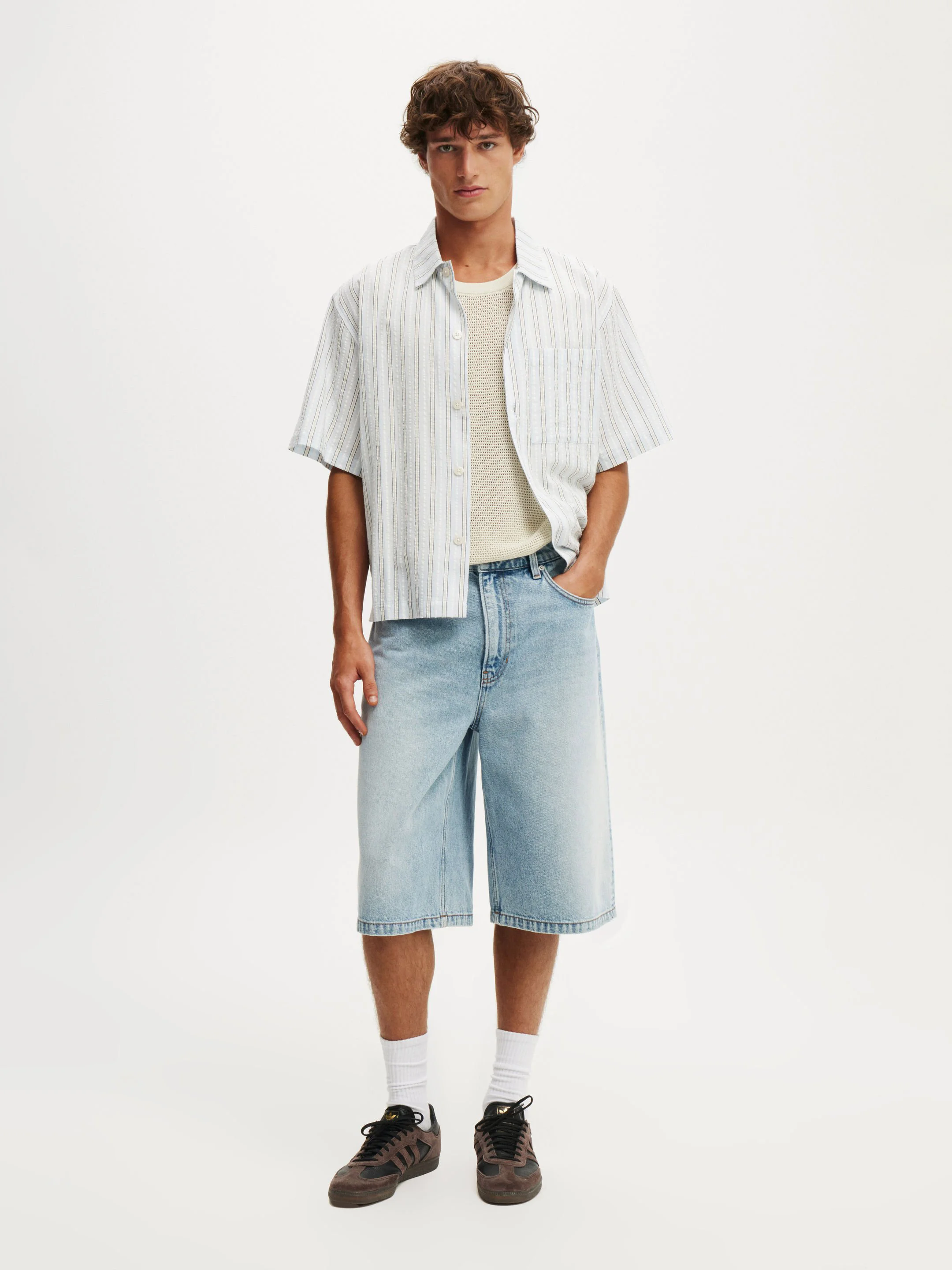 COTTON ON Áo Sơ Mi Ngắn Tay Nam-Ventura Short Sleeve Shirt
