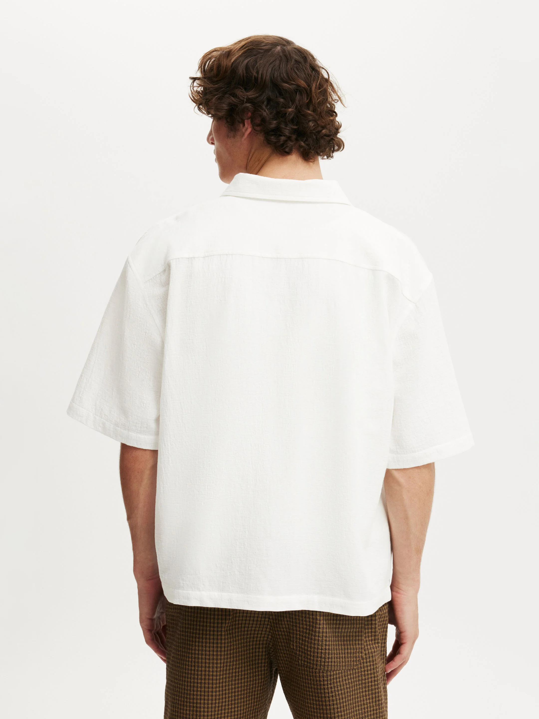 COTTON ON Áo Sơ Mi Ngắn Tay Nam-Ventura Short Sleeve Shirt
