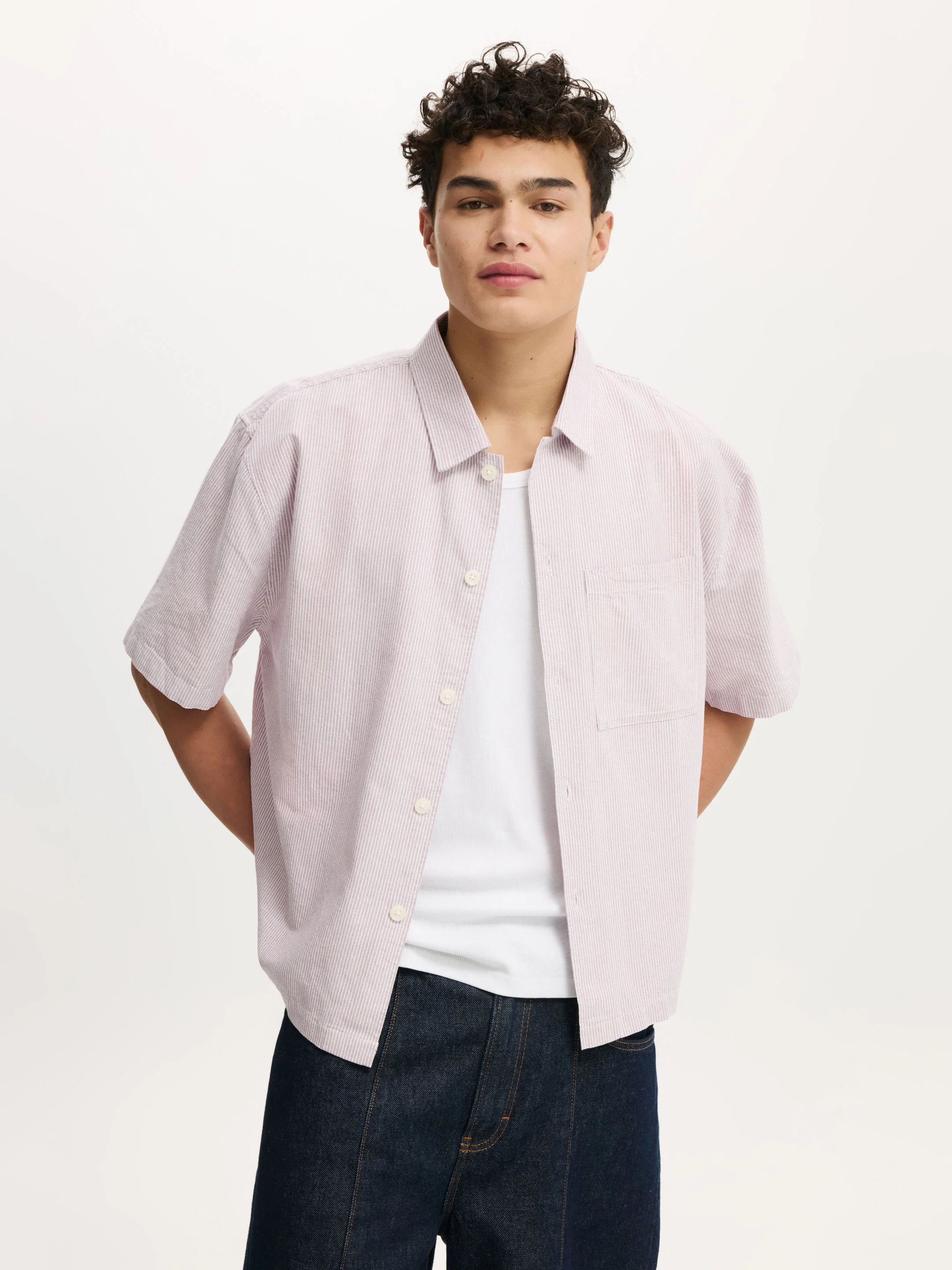 COTTON ON Áo Sơ Mi Ngắn Tay Nam-Ventura Short Sleeve Shirt