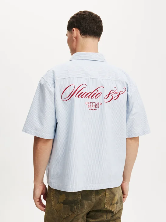 COTTON ON Áo Sơ Mi Ngắn Tay Nam-Ventura Short Sleeve Shirt