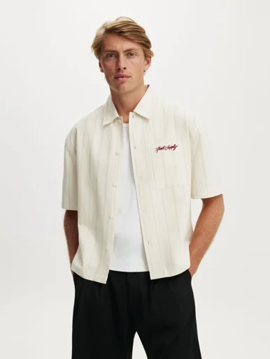 COTTON ON Áo Sơ Mi Ngắn Tay Nam - Ventura Short Sleeve Shirt
