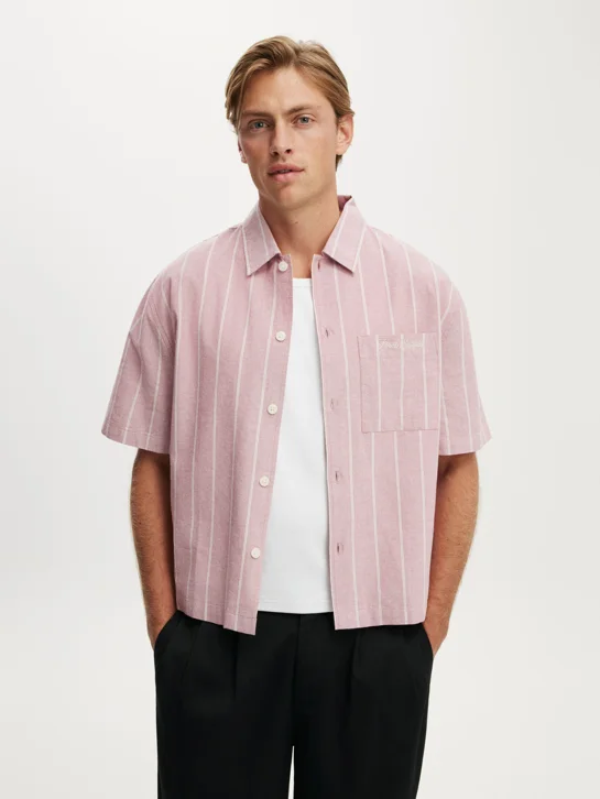 COTTON ON Áo Sơ Mi Ngắn Tay Nam - Ventura Short Sleeve Shirt