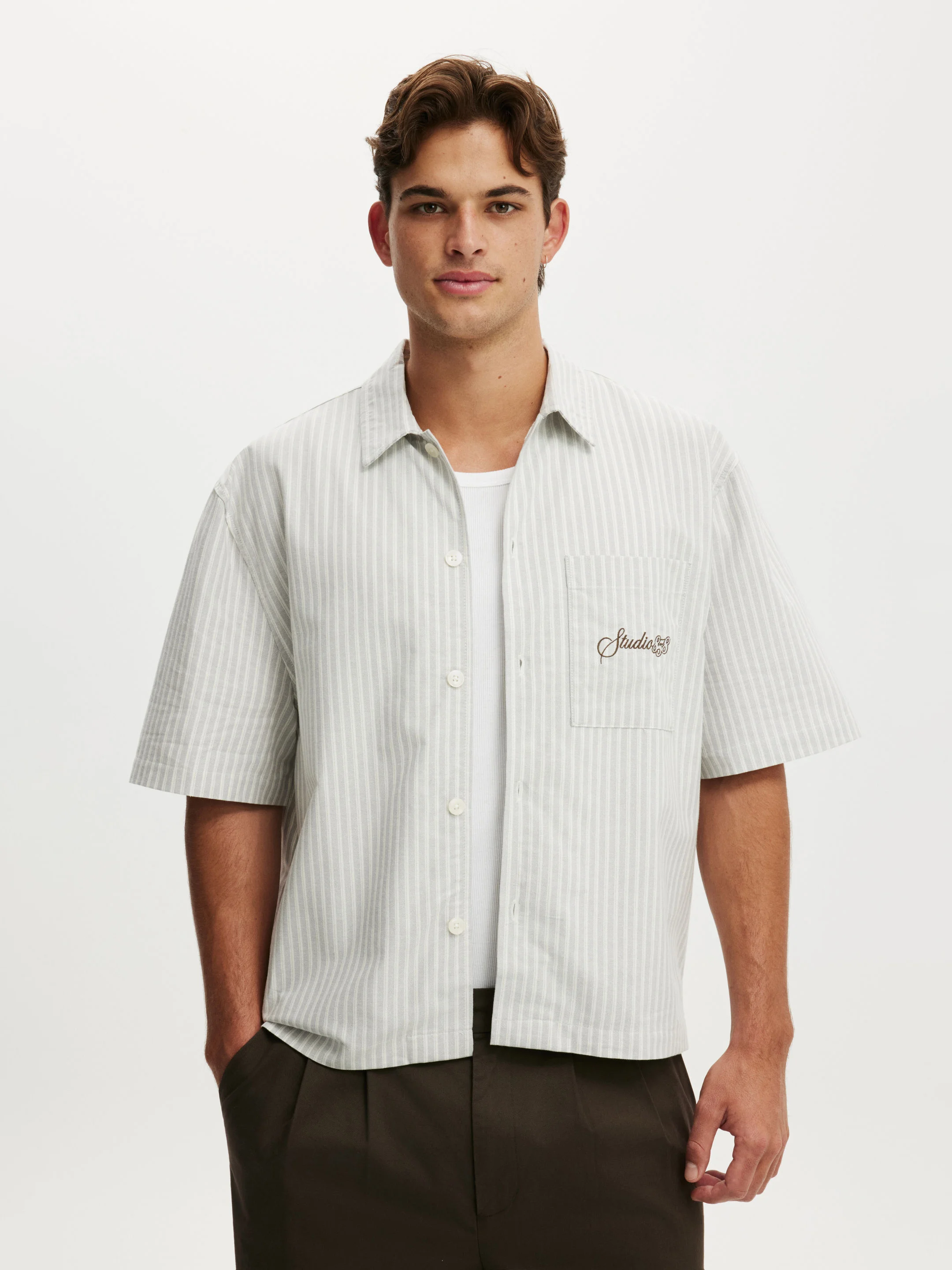 COTTON ON Áo Sơ Mi Ngắn Tay Nam - Ventura Short Sleeve Shirt