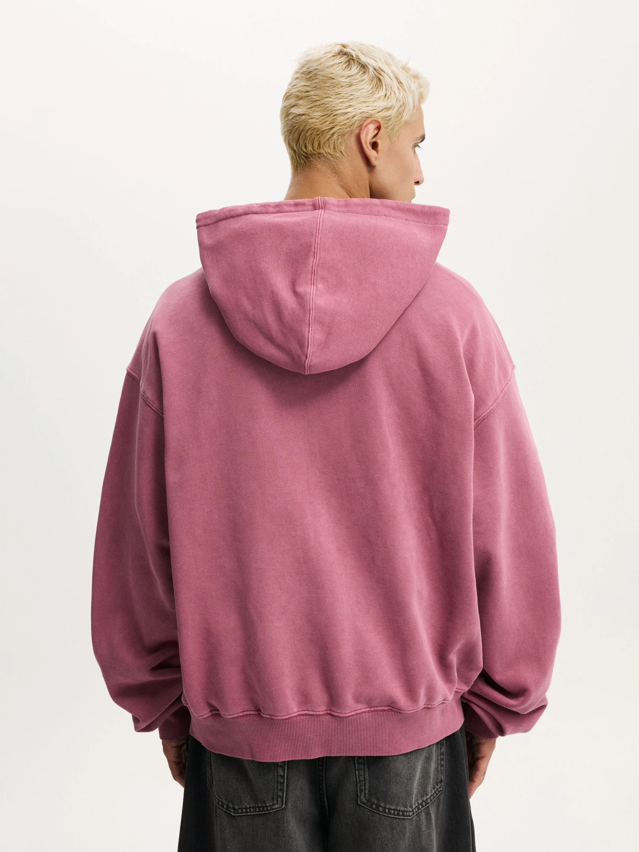 COTTON ON Áo Khoác Dài Tay Nam-Cropped Zip Up Hoodie