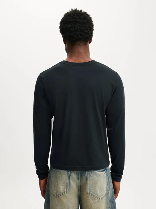 COTTON ON Áo Thun Dài Tay Nam-Cropped Fit Long Sleeve