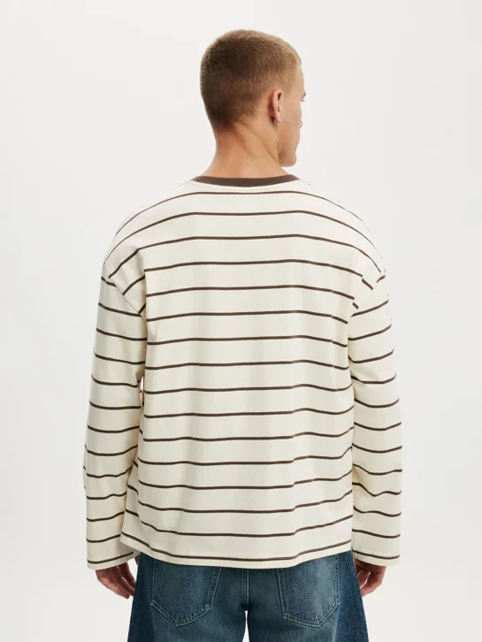 COTTON ON Áo Thun Dài Tay Nam-Cropped Fit Long Sleeve