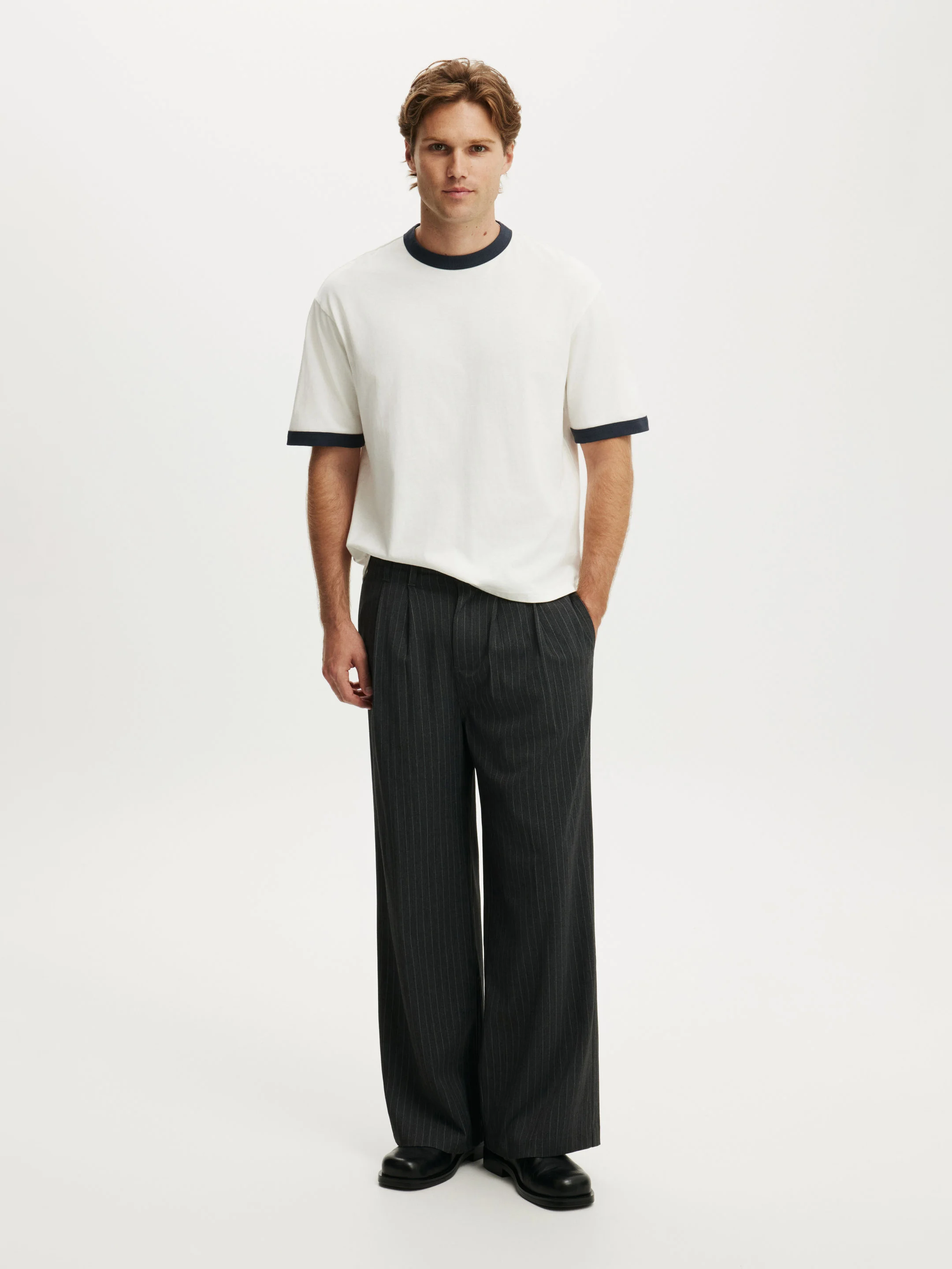 COTTON ON Quần Vải Dài Nam - Super Baggy Pleated Pant