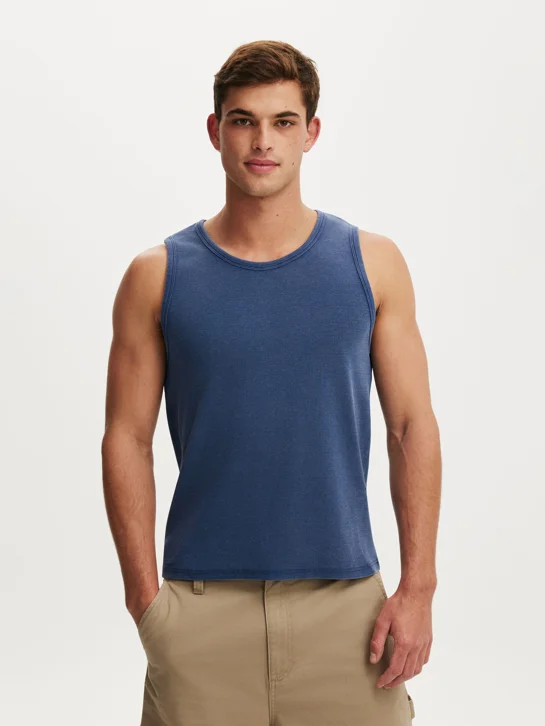 COTTON ON Áo Thun Cộc Tay Nam - Rib Tank