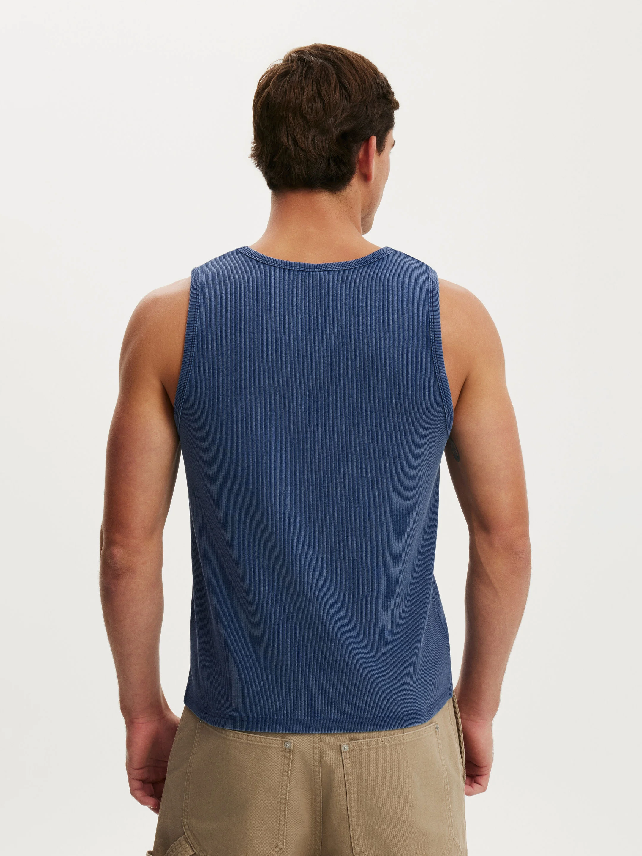 COTTON ON Áo Thun Cộc Tay Nam - Rib Tank