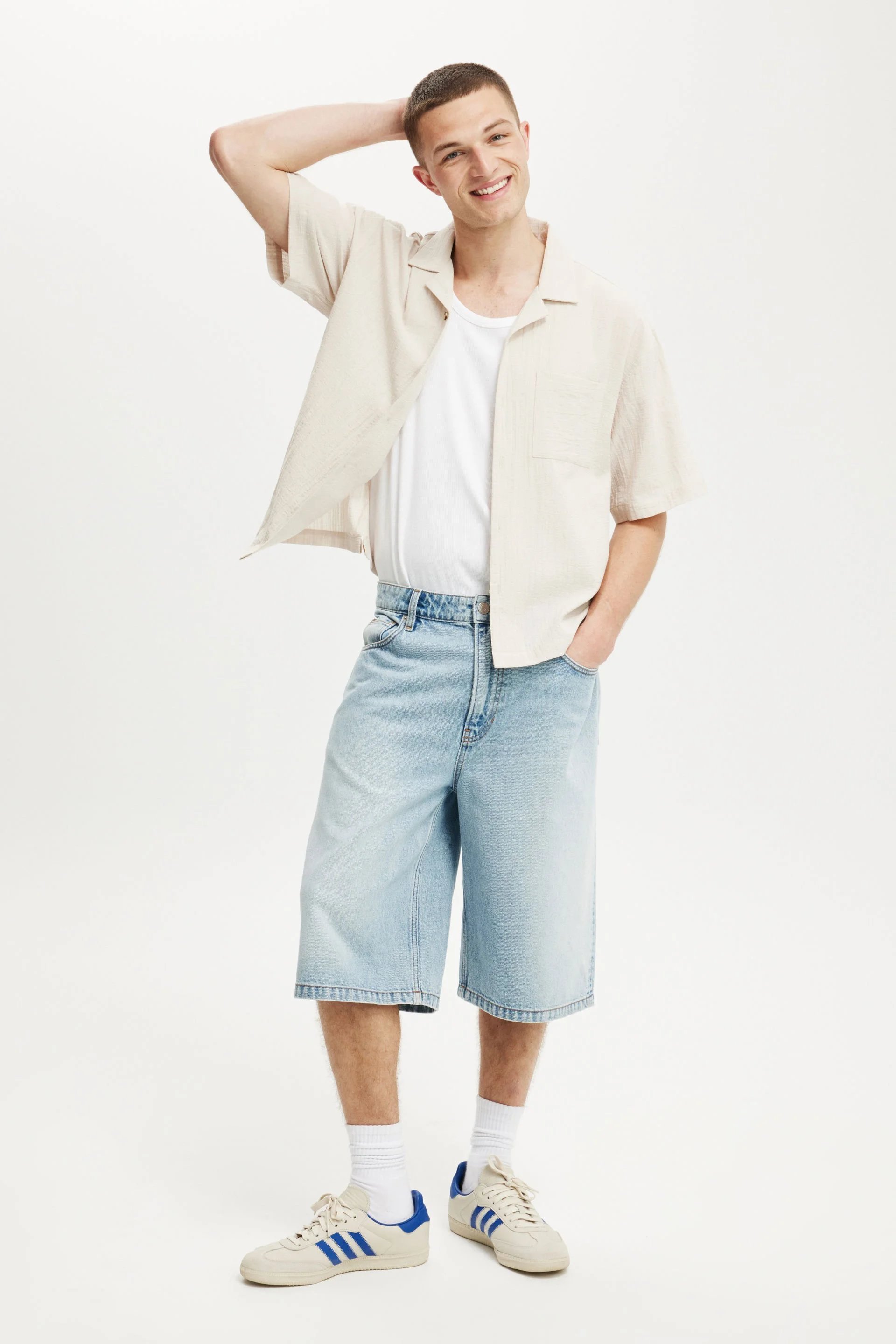 COTTON ON Áo Sơ Mi Ngắn Tay Nam-Riviera Box Fit Short Sleeve Shirt