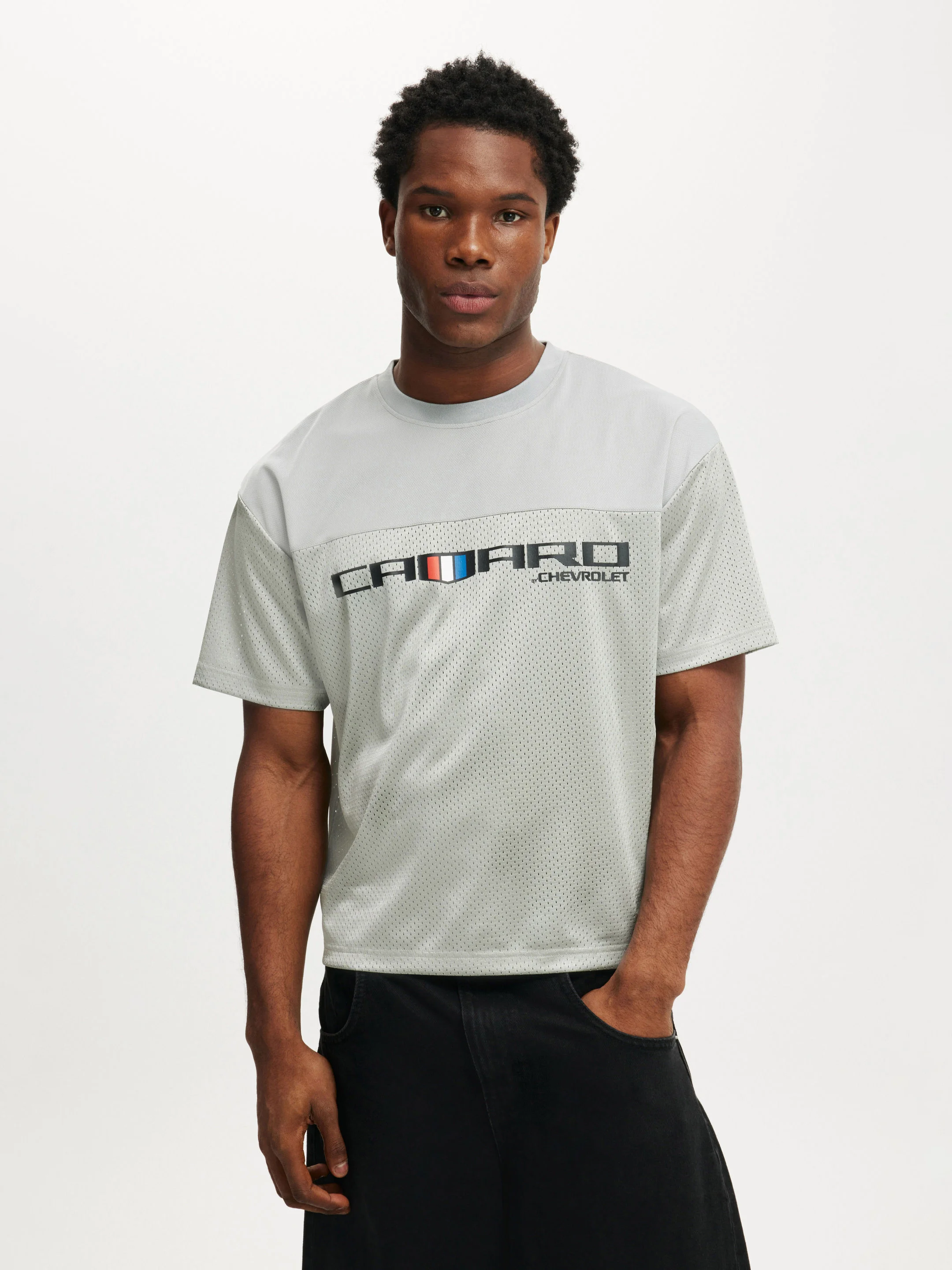 COTTON ON Áo Thun Có Họa Tiết Nam-General Motors Crew Neck Football Jersey