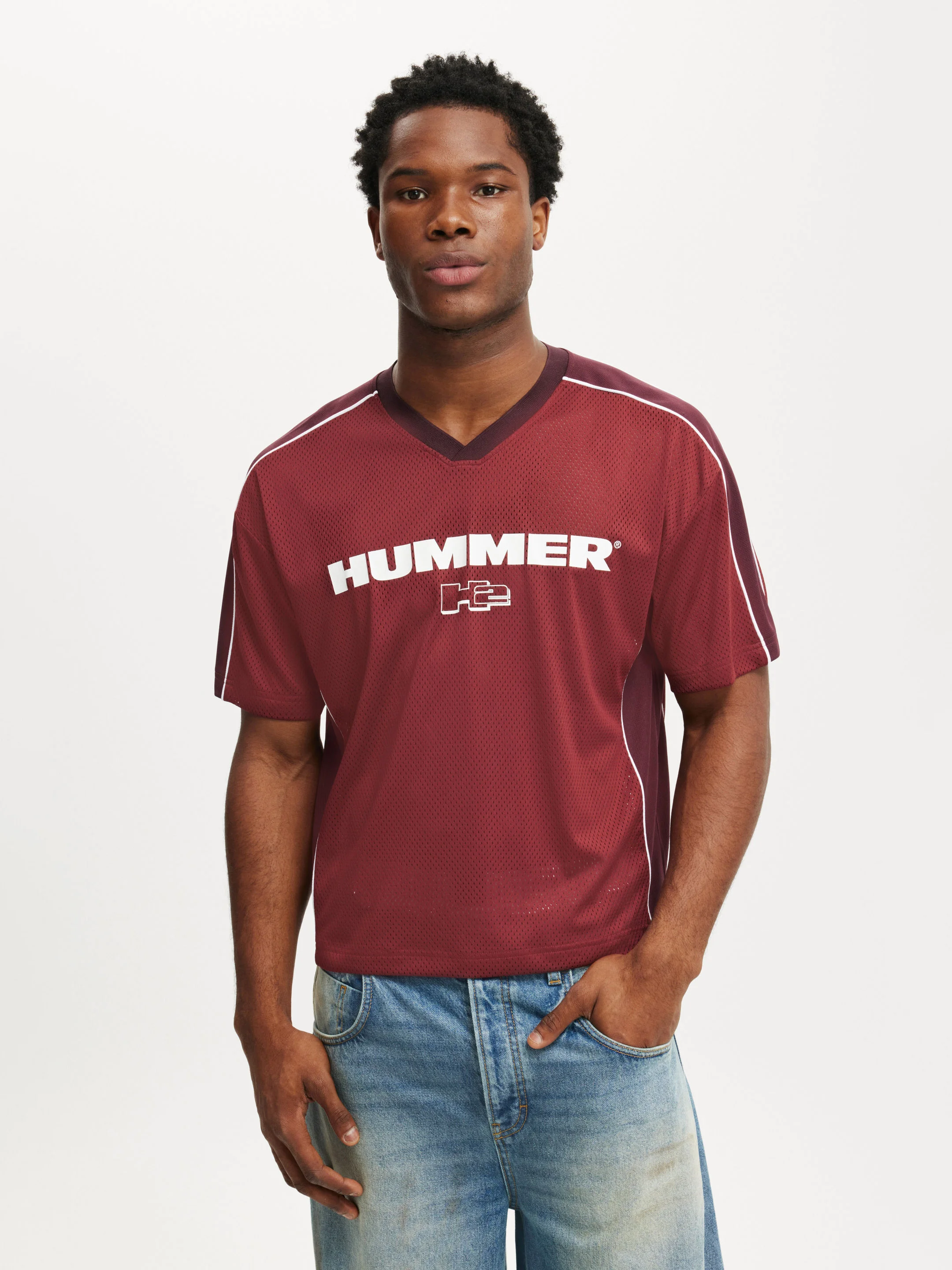 COTTON ON Áo Thun Có Họa Tiết Nam-General Motors Crew Neck Footb
