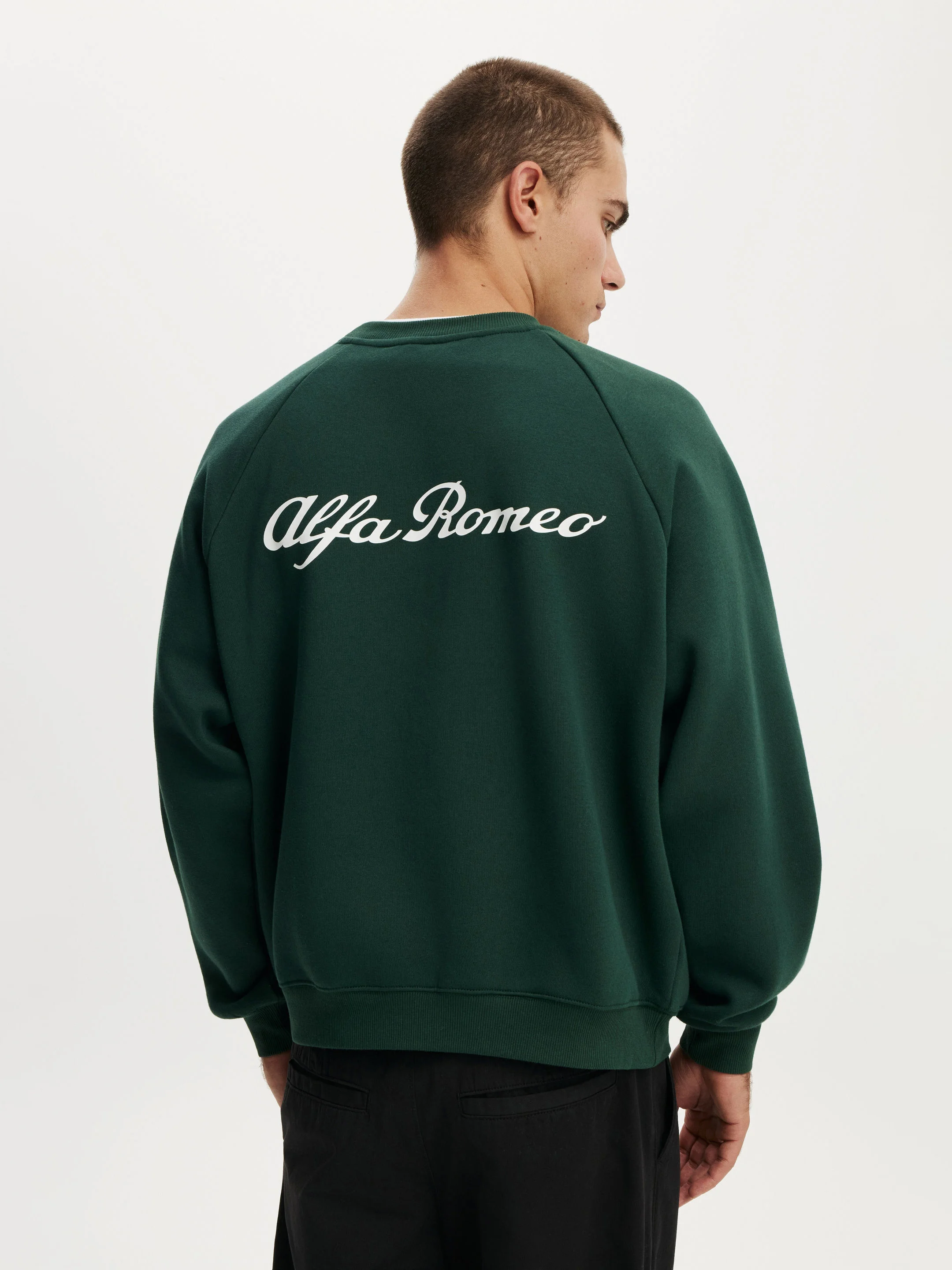 COTTON ON Áo Chui Đầu Dài Tay Nam-Box Fit Alfa Romeo Sweater