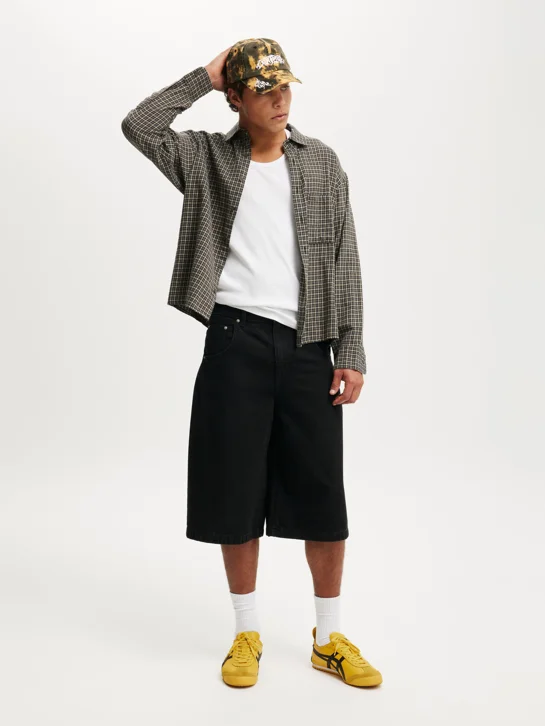 COTTON ON Quần Jeans Ngắn Nam - Y2K Super Baggy Jort