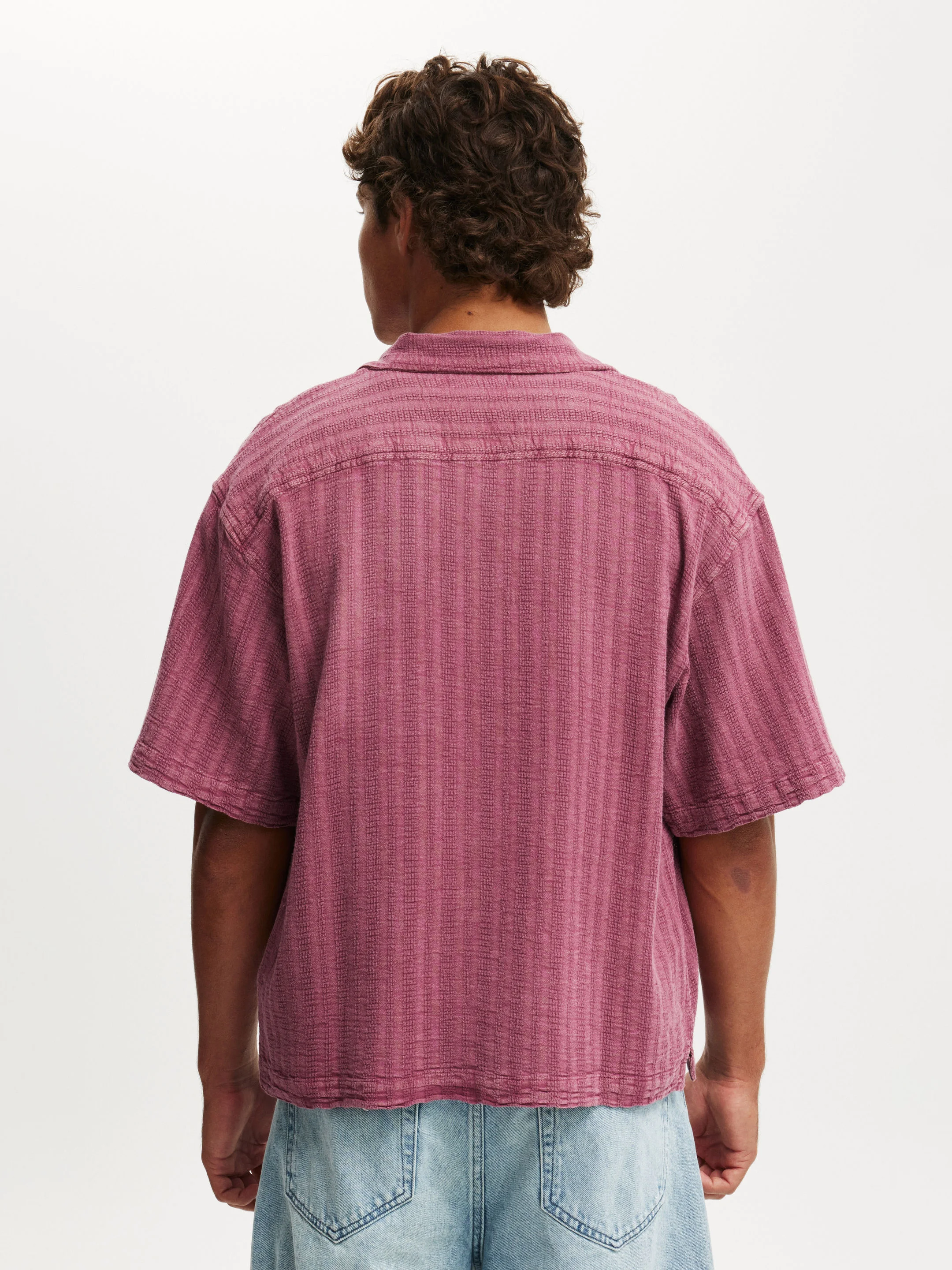 COTTON ON Áo Sơ Mi Ngắn Tay Nam-Washed Box Fit Short Sleeve Shirt