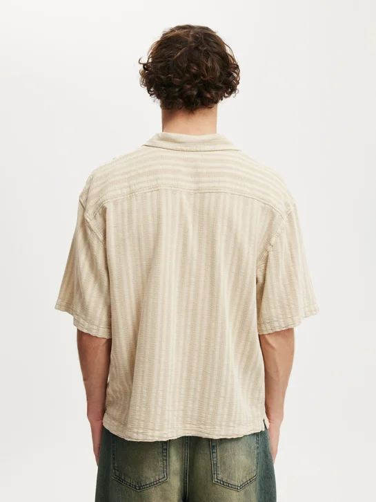 COTTON ON Áo Sơ Mi Ngắn Tay Nam-Washed Box Fit Short Sleeve Shirt