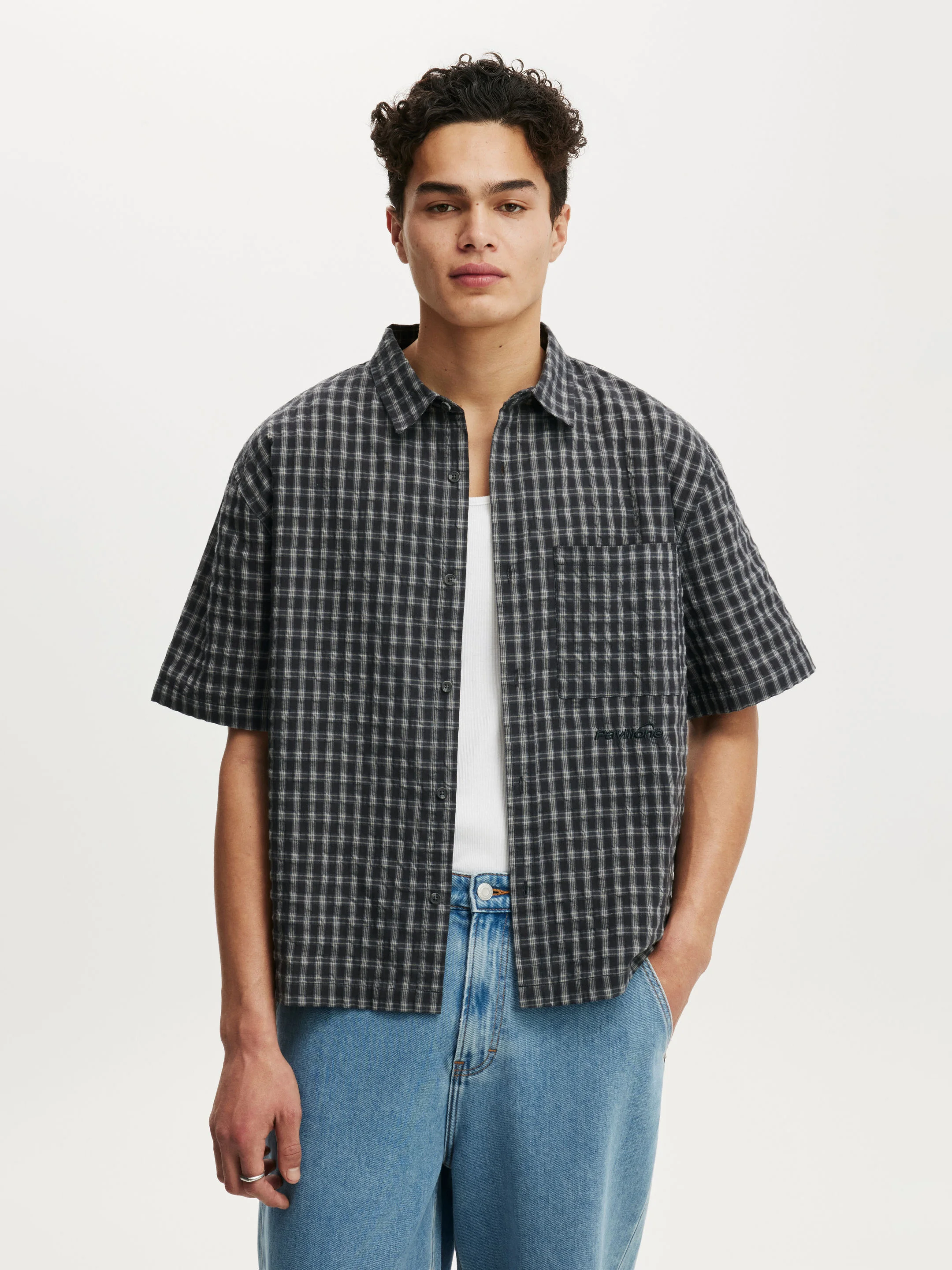 COTTON ON Áo Sơ Mi Ngắn Tay Nam - Darcy Short Sleeve Shirt