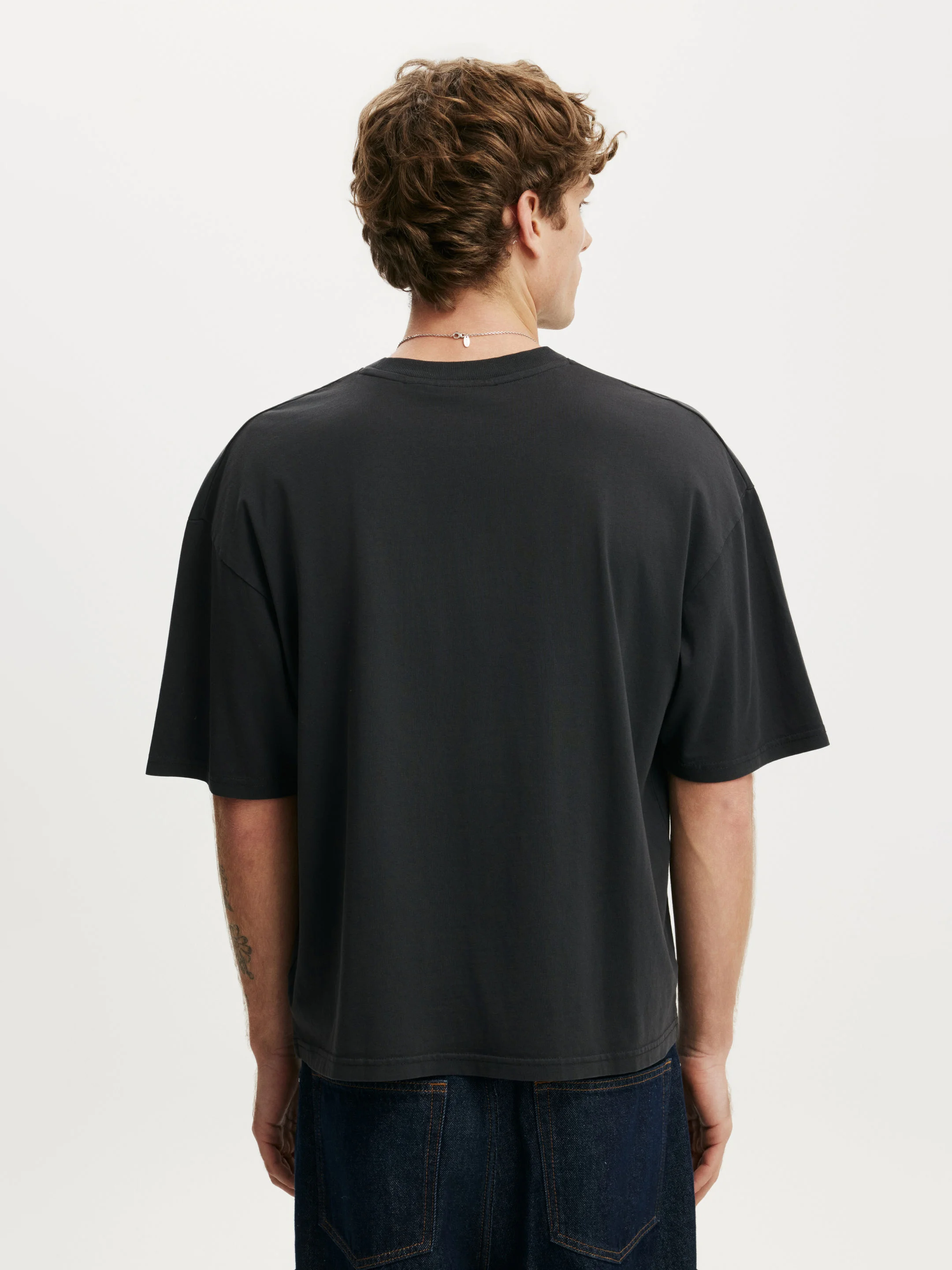 COTTON ON Áo Thun Có Hoạ Tiết Nam - Cropped Fit Music T-Shirt