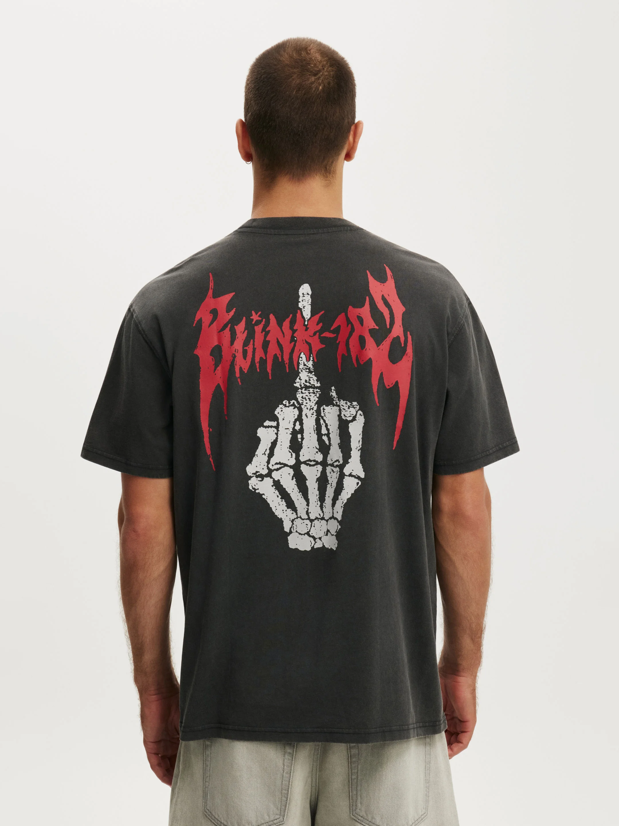 COTTON ON Áo Thun Có Họa Tiết Nam-Cropped Fit Music T-Shirt