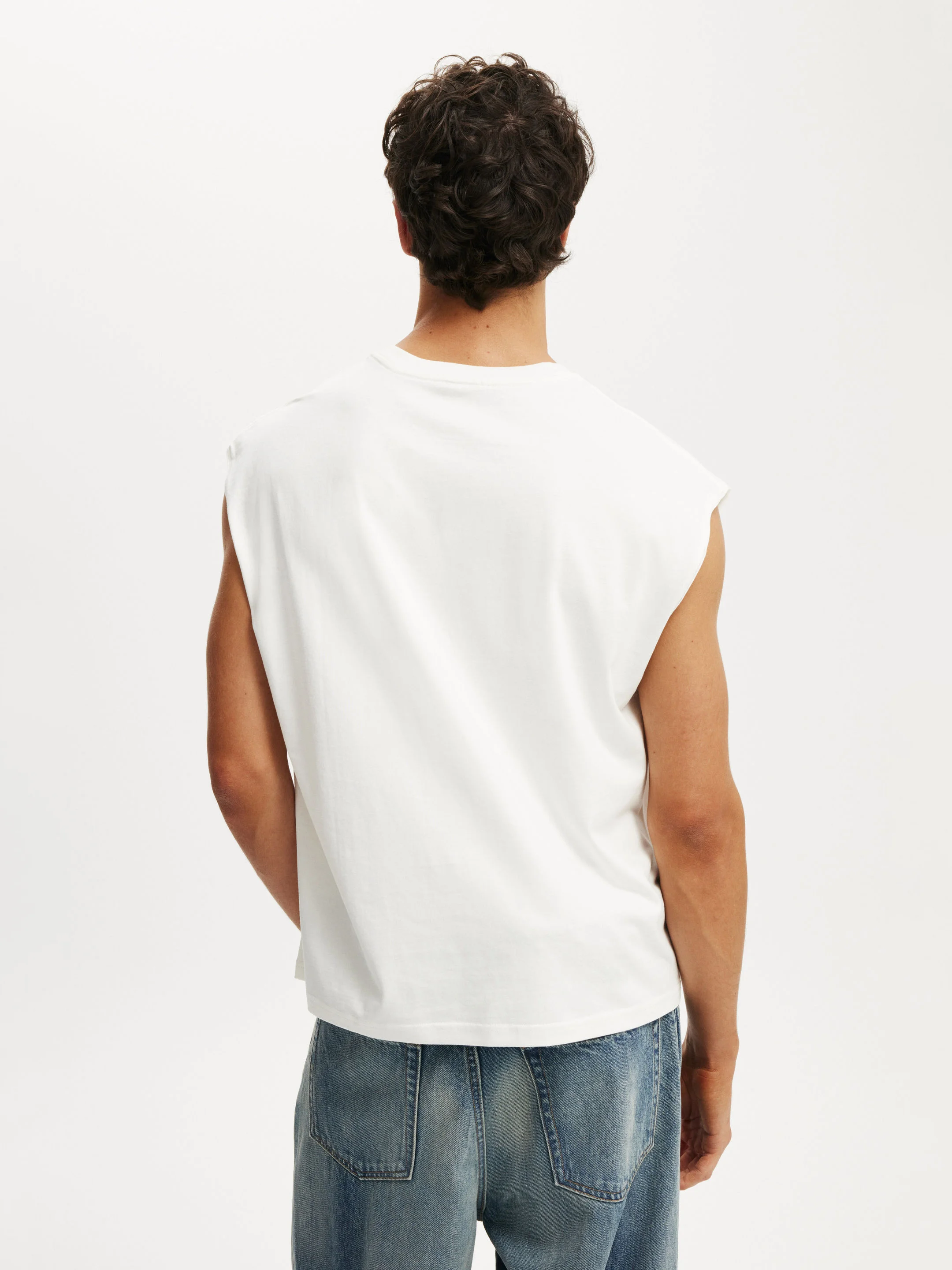 COTTON ON Áo Thun Cộc Tay Nam-Cropped Fit Muscle
