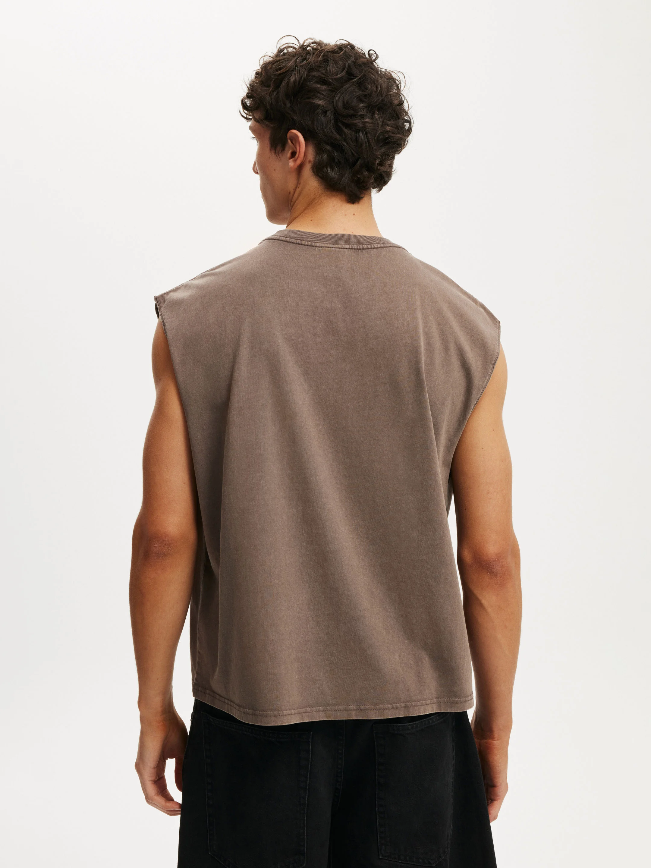 COTTON ON Áo Thun Cộc Tay Nam-Cropped Fit Muscle