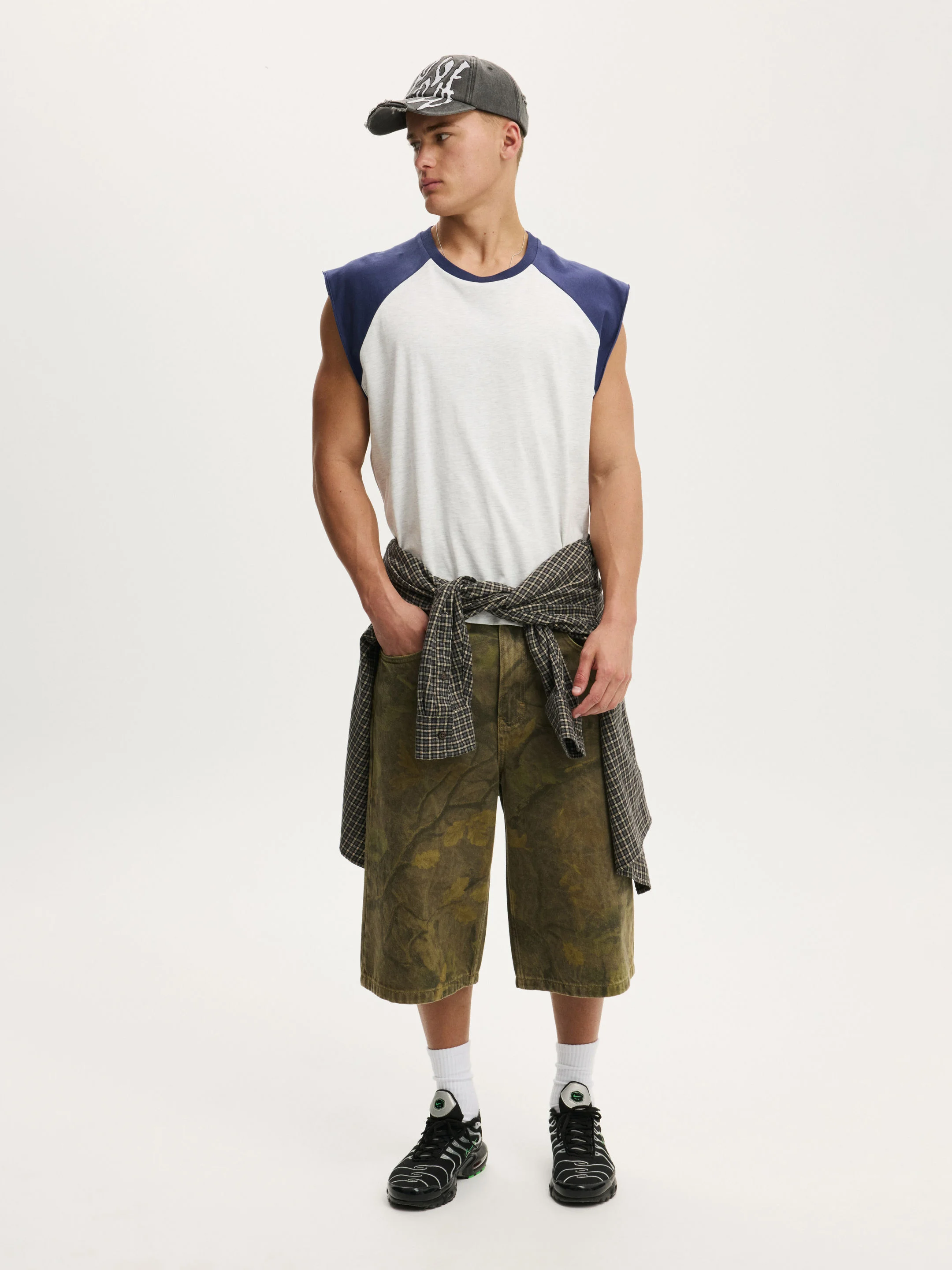 COTTON ON Áo Thun Cộc Tay Nam - Cropped Fit Muscle