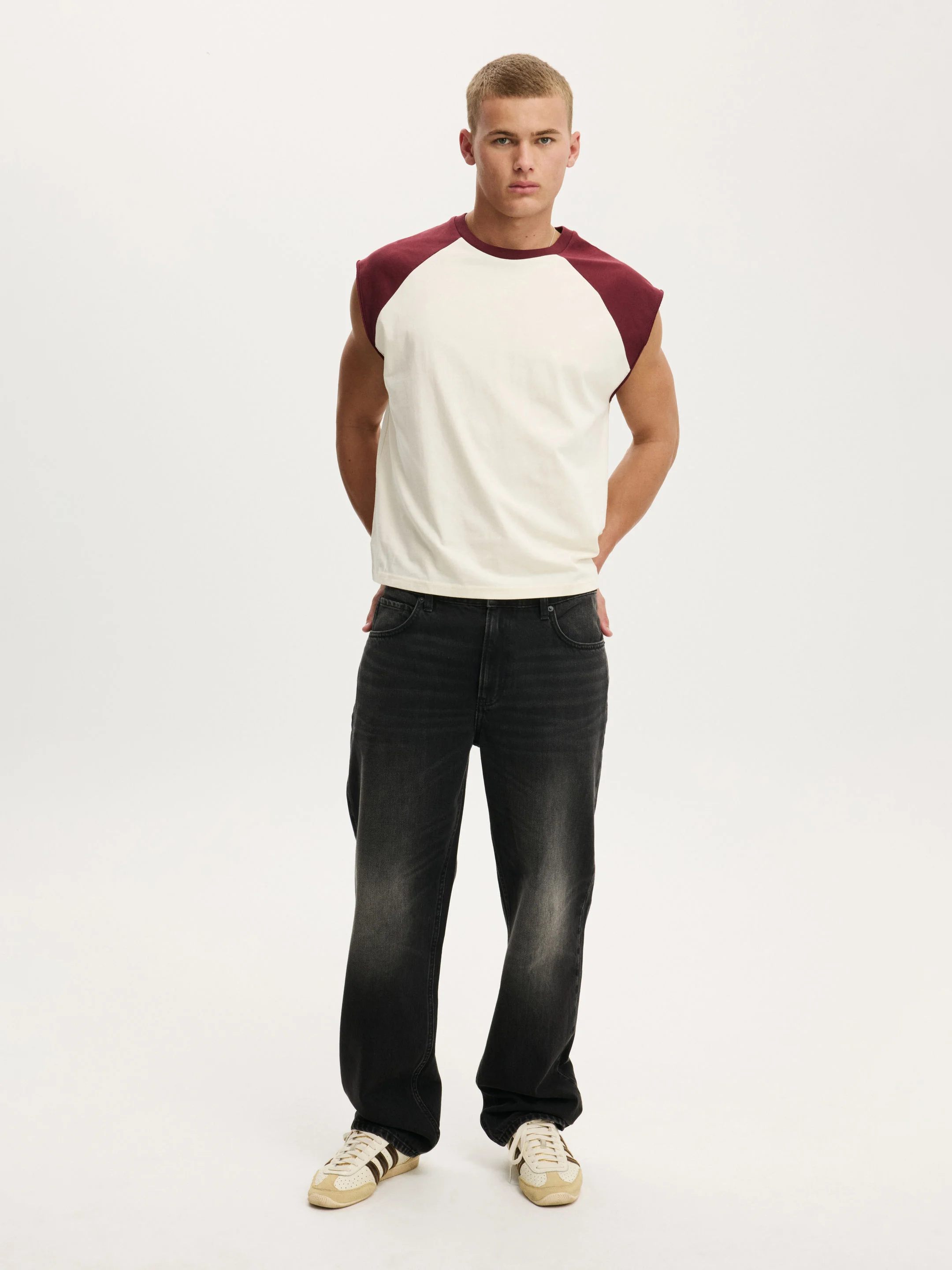 COTTON ON Áo Thun Cộc Tay Nam - Cropped Fit Muscle
