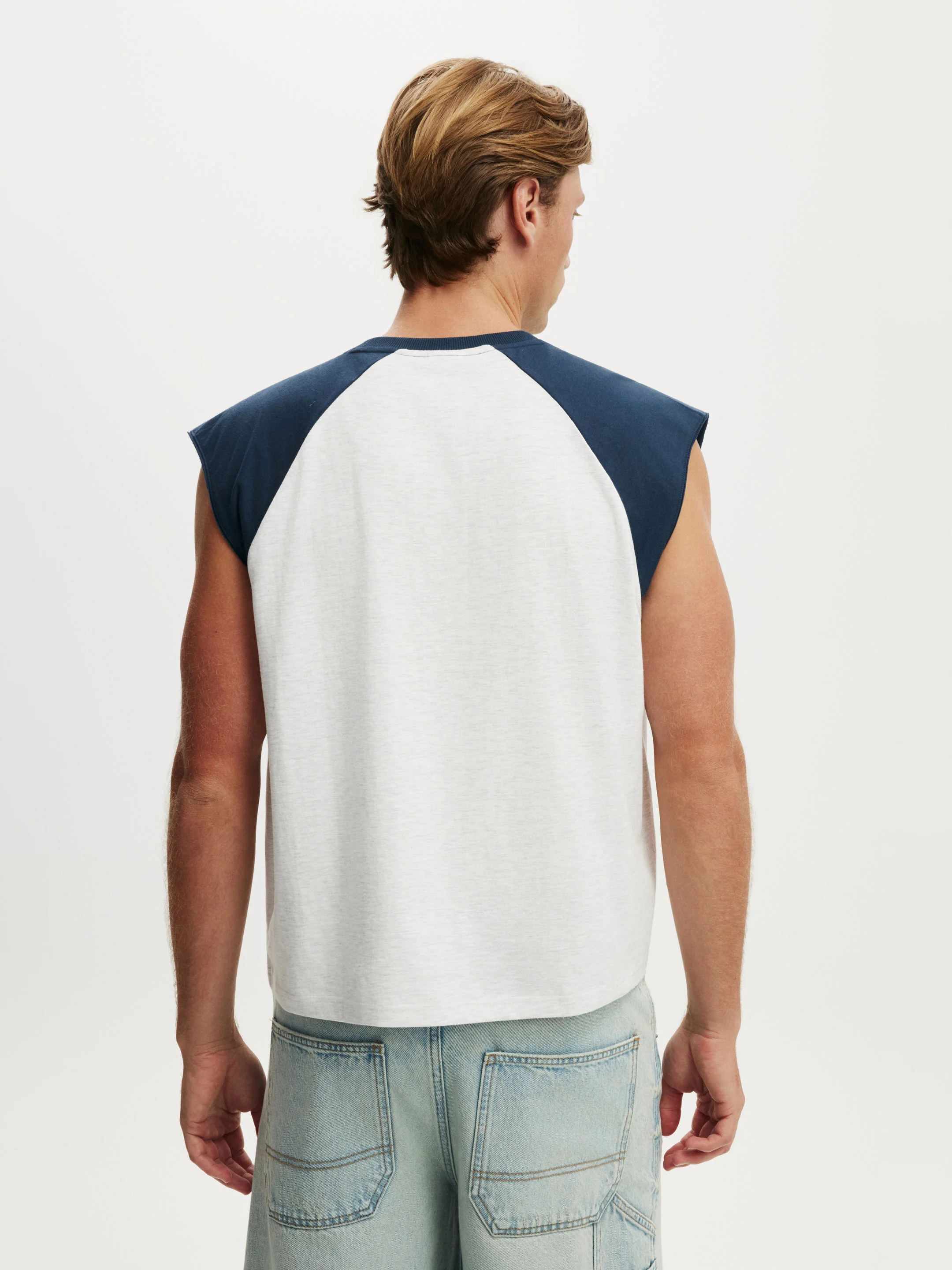 COTTON ON Áo Thun Cộc Tay Nam - Cropped Fit Muscle
