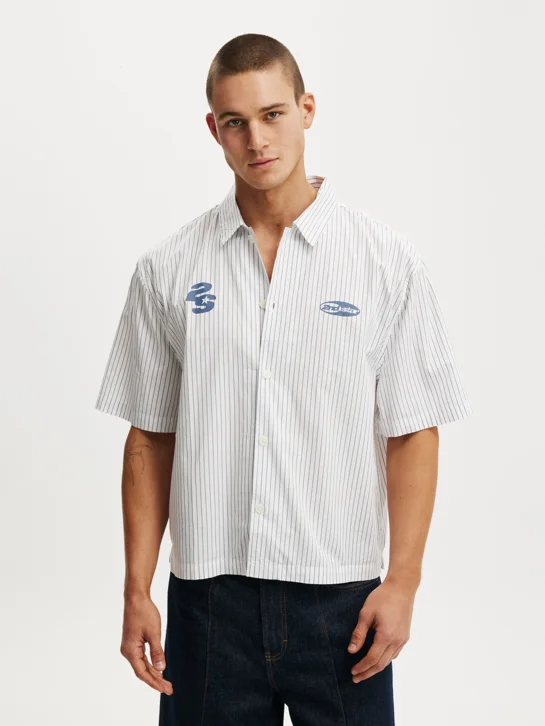 COTTON ON Áo Sơ Mi Ngắn Tay Nam - Alex Short Sleeve Shirt
