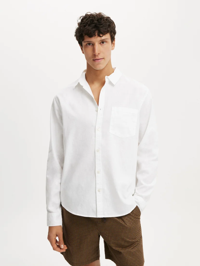 COTTON ON Áo Sơ Mi Dài Tay Nam-Luca Long Sleeve Shirt