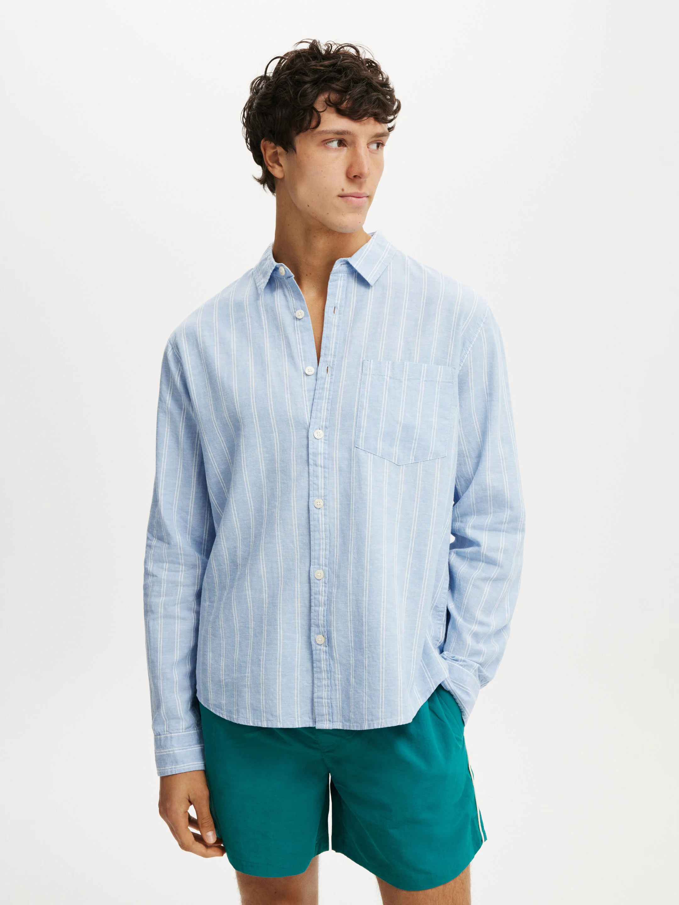 COTTON ON Áo Sơ Mi Dài Tay Nam-Luca Long Sleeve Shirt