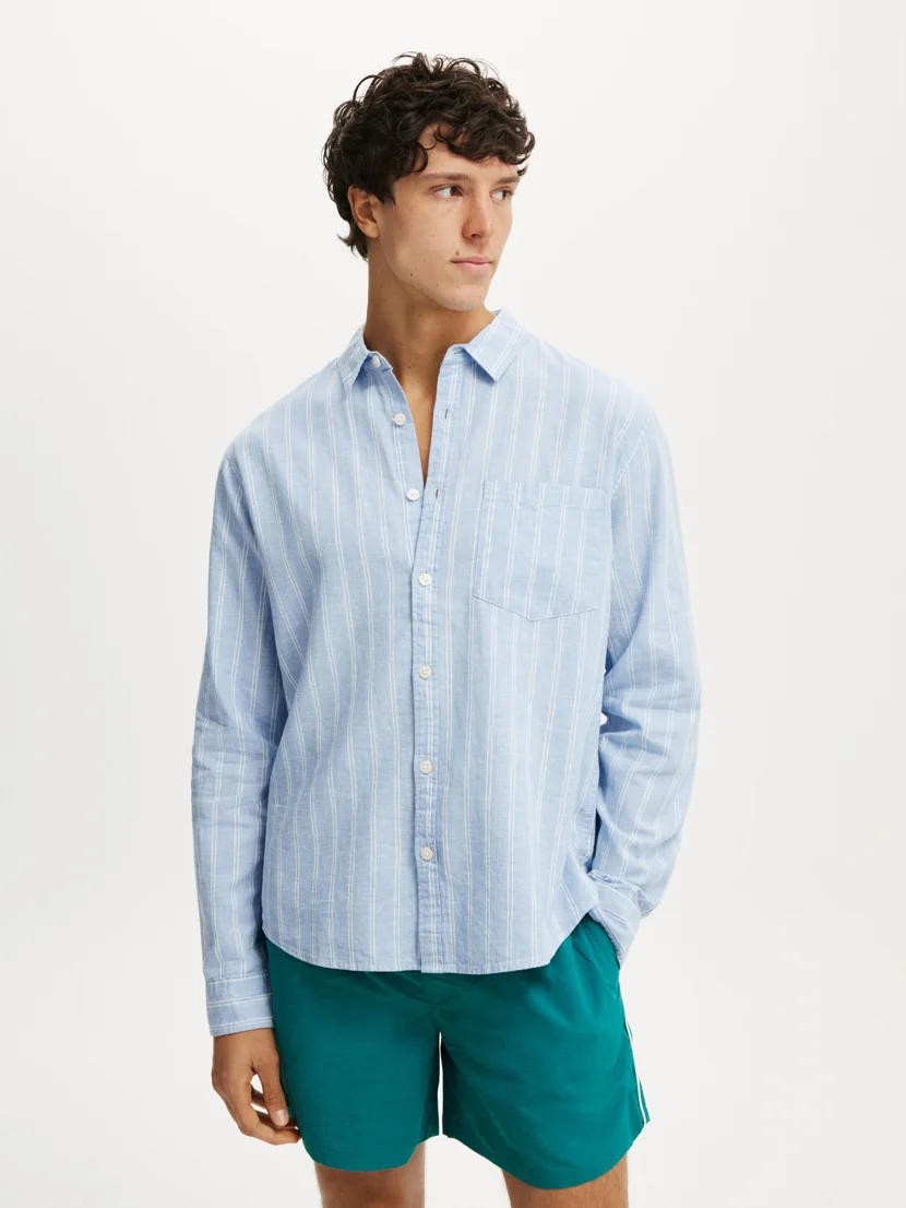 COTTON ON Áo Sơ Mi Dài Tay Nam-Luca Long Sleeve Shirt