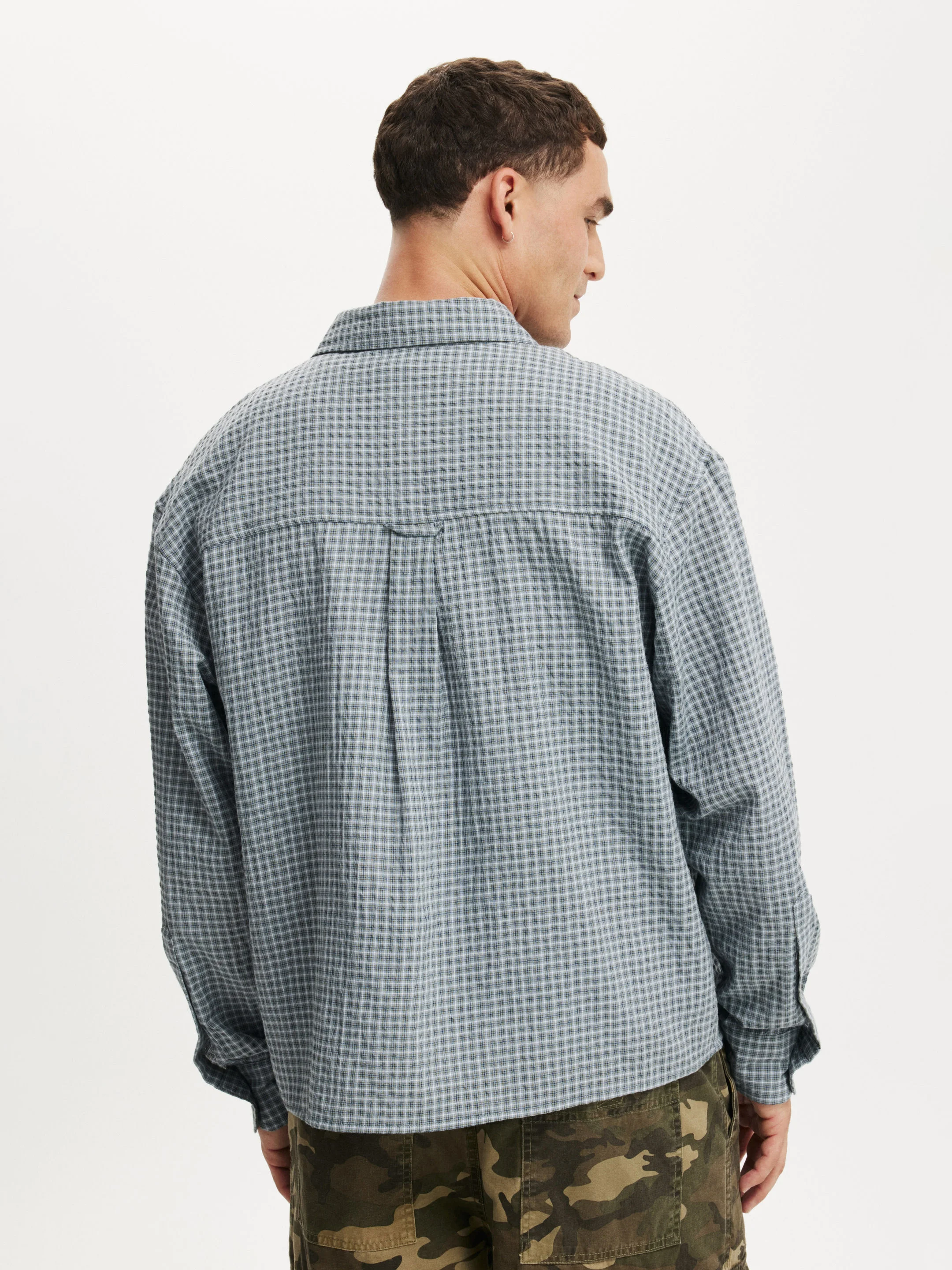 COTTON ON Áo Sơ Mi Dài Tay Nam-Hudson Long Sleeve Shirt